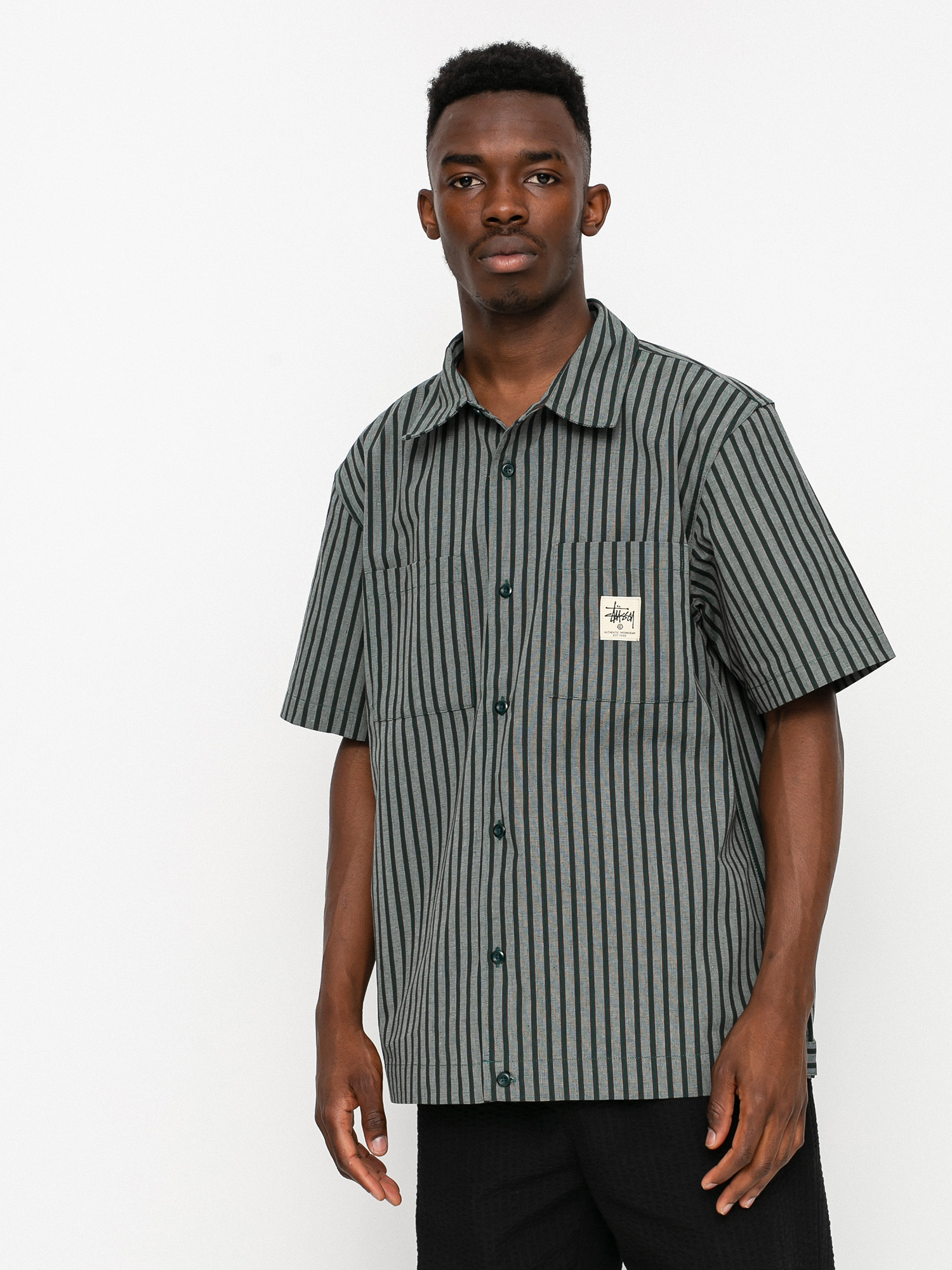 Koszula Stussy Striped Garage (stripe)