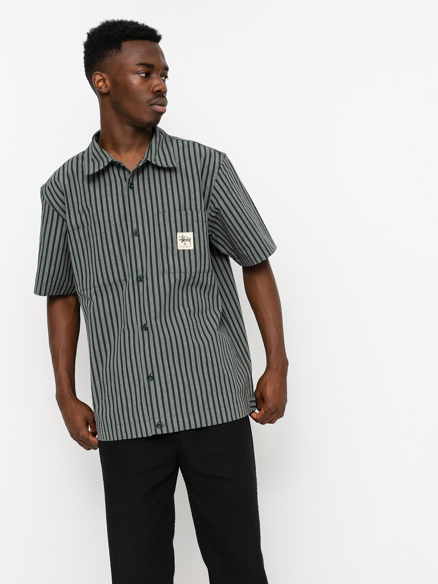 Koszula Stussy Striped Garage (stripe)