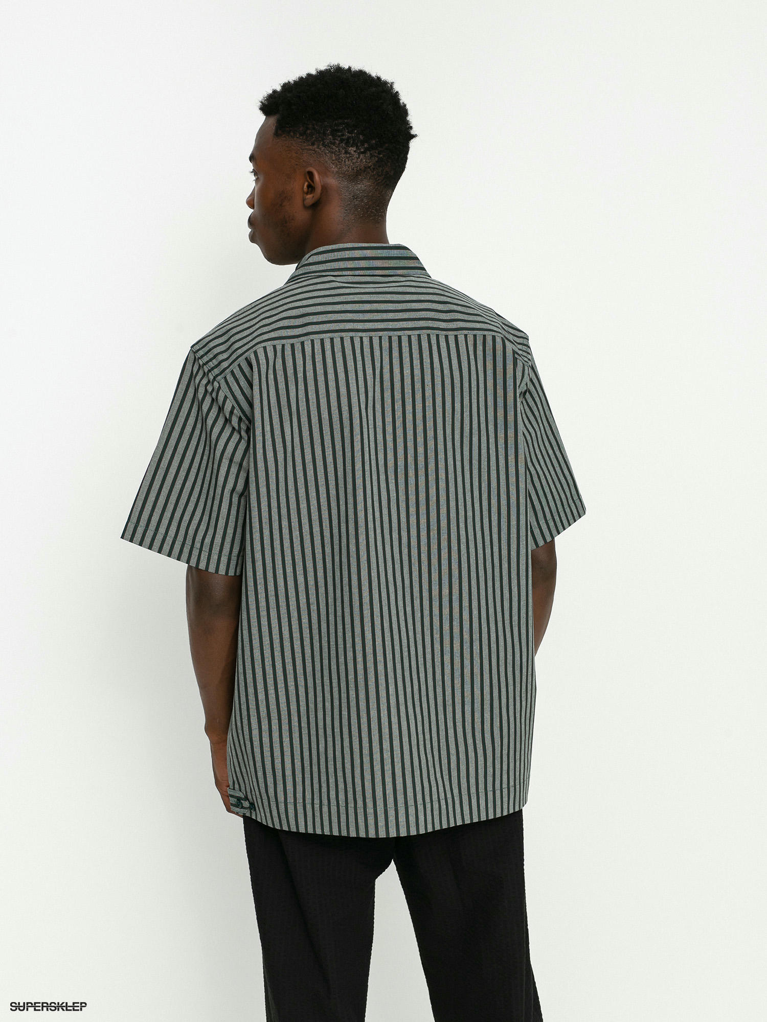 超歓迎通販】 stussy striped garage shirt 80u9f-m99155818952 ...