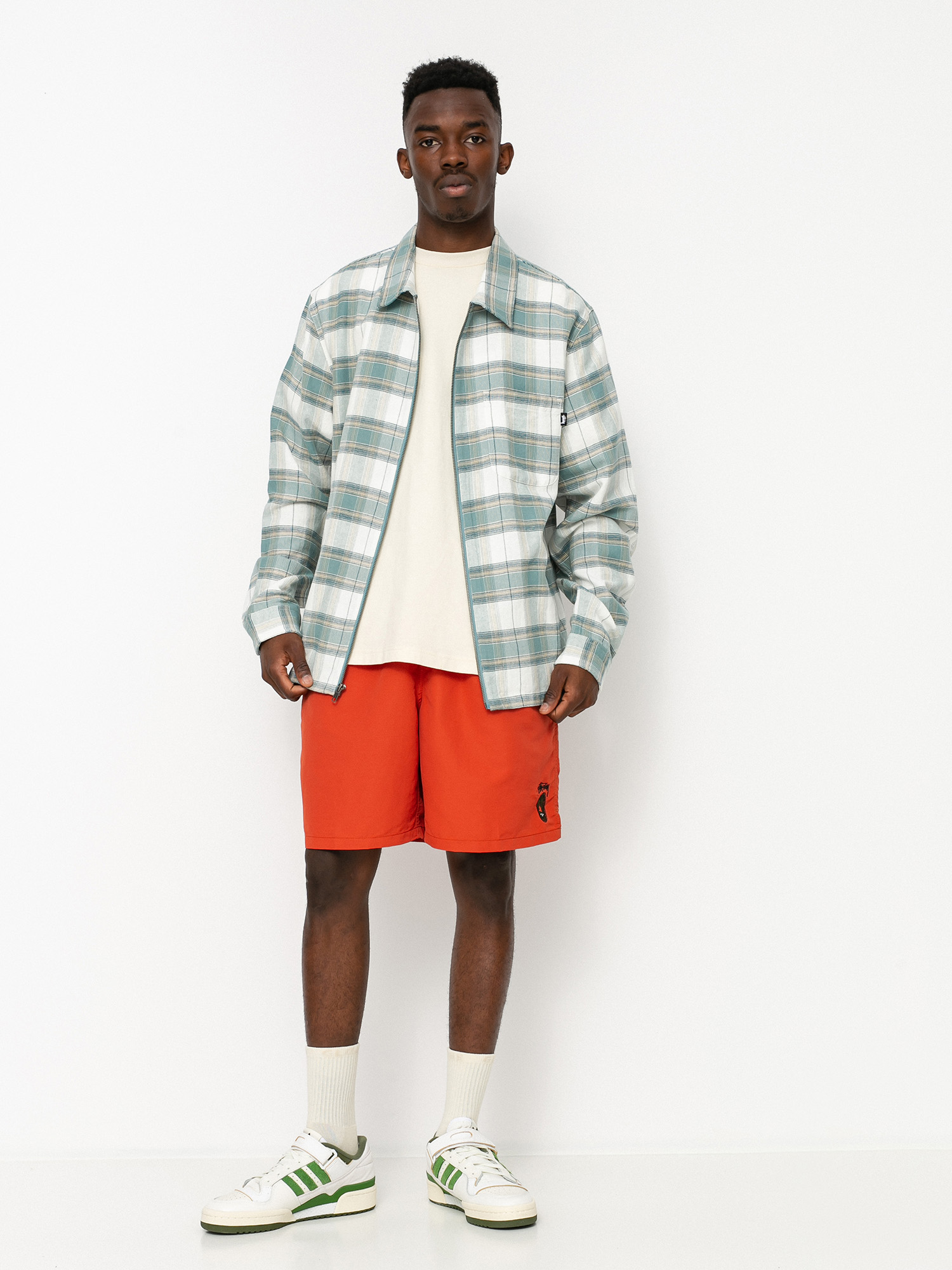 Koszula Stussy Heritage Plaid Zip (green)