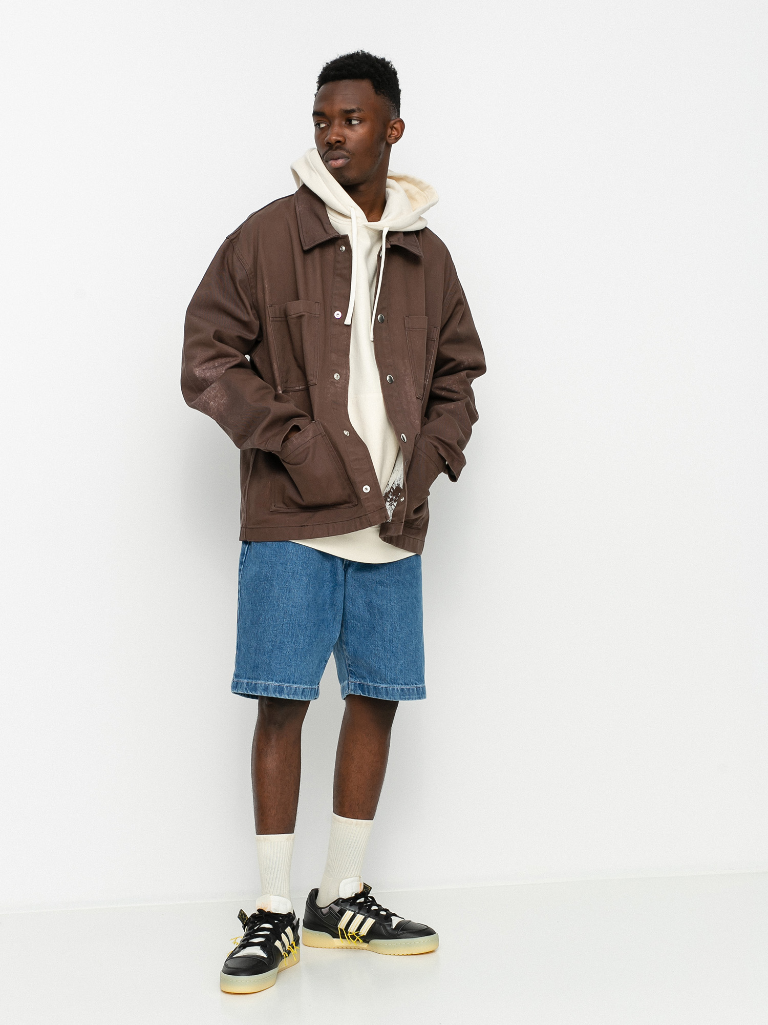 Kurtka Stussy Spotted Bleach Chore (brown)