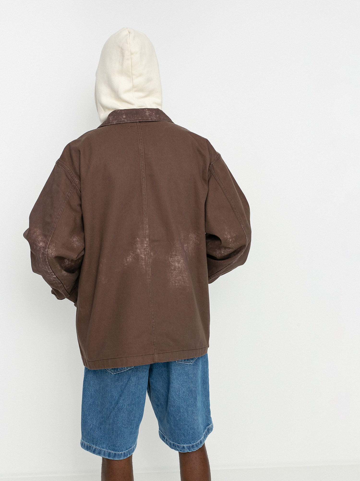Kurtka Stussy Spotted Bleach Chore (brown)