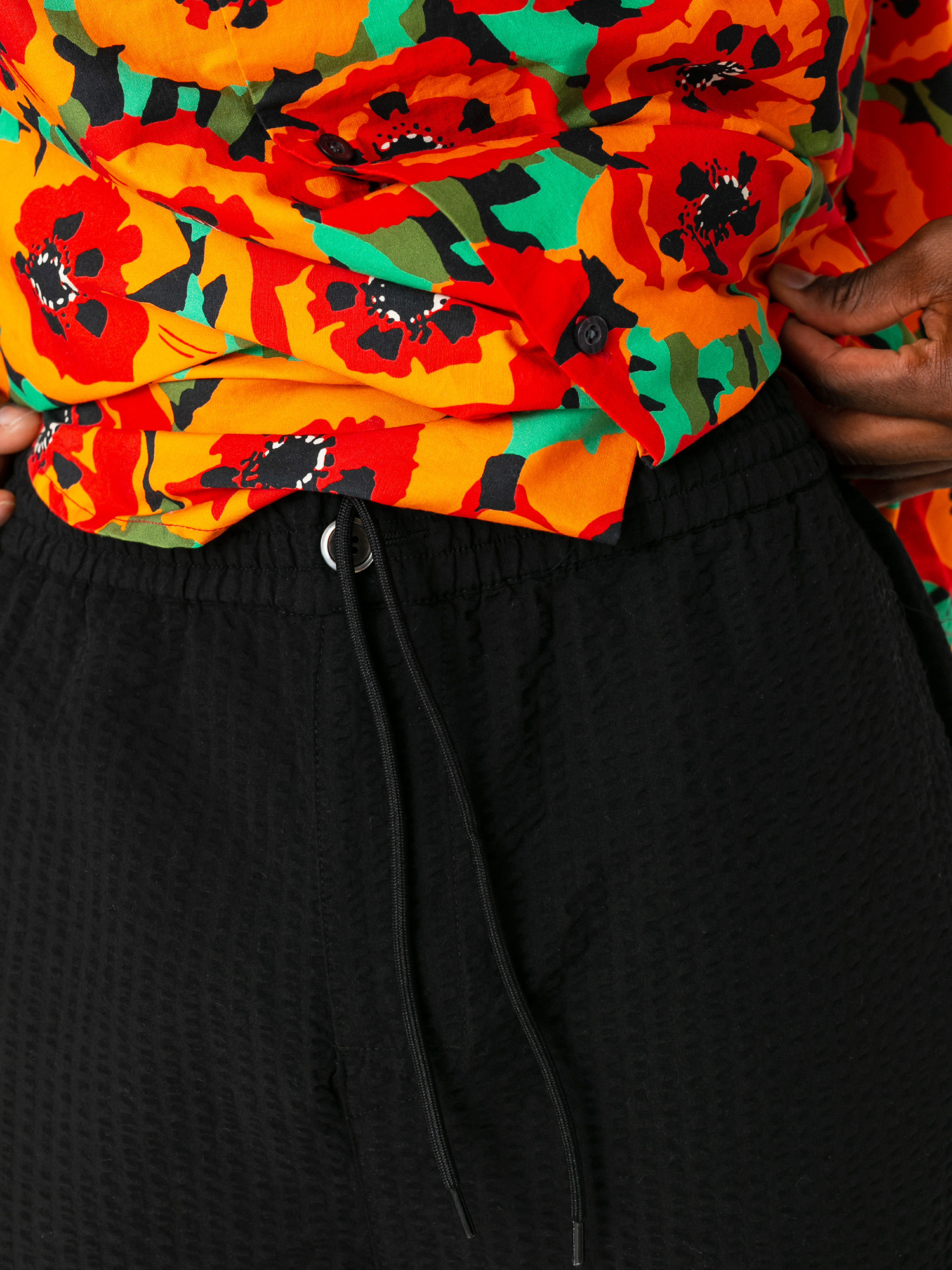 Spodnie Stussy Seersucker Bryan (black)