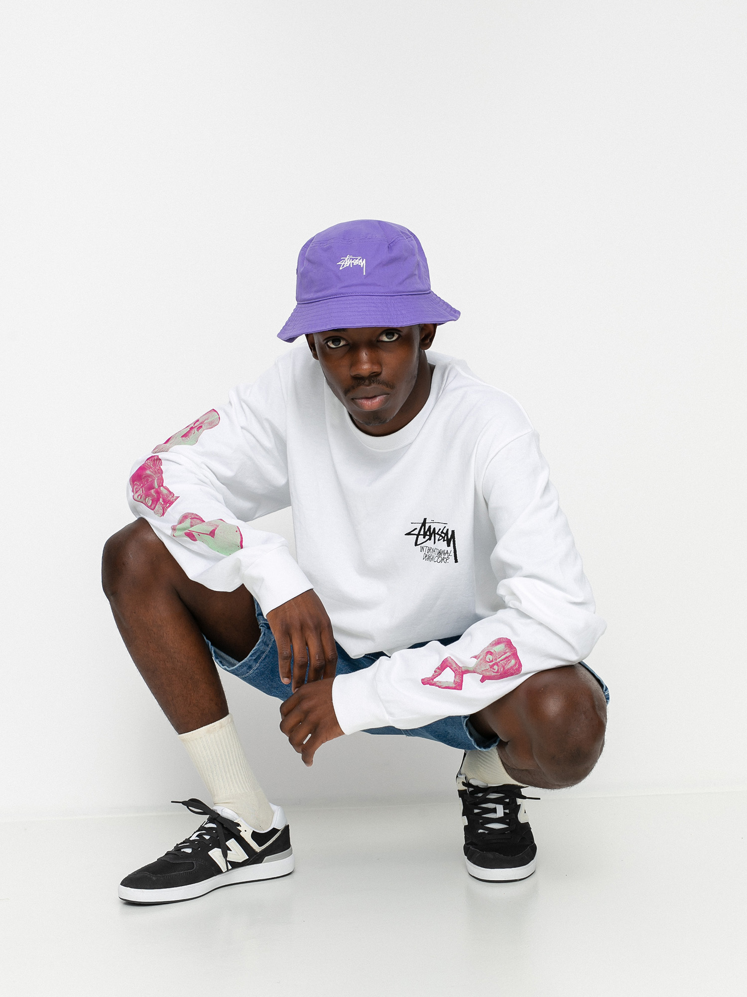Longsleeve Stussy Masked (white)