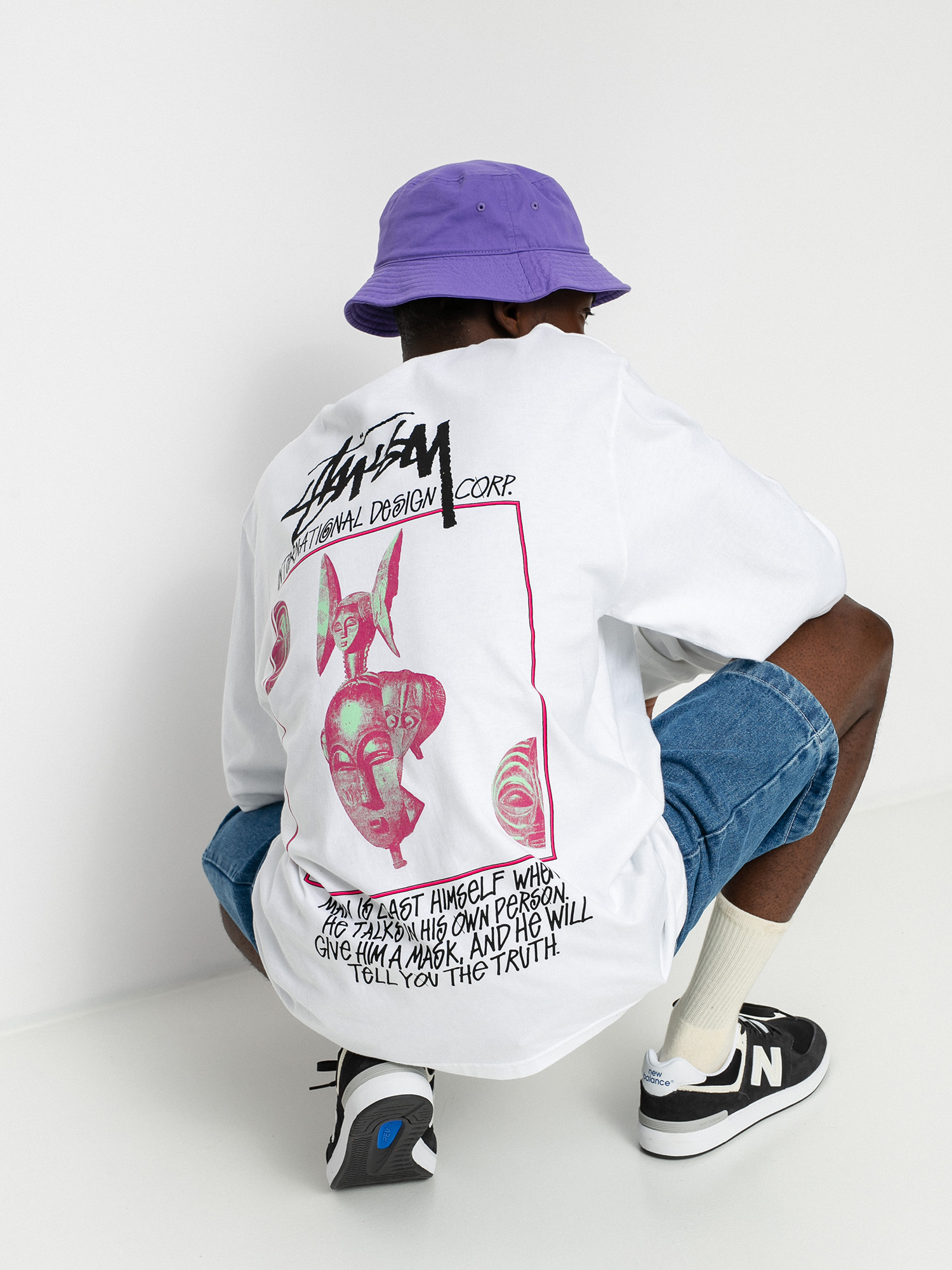 Longsleeve Stussy Masked (white)