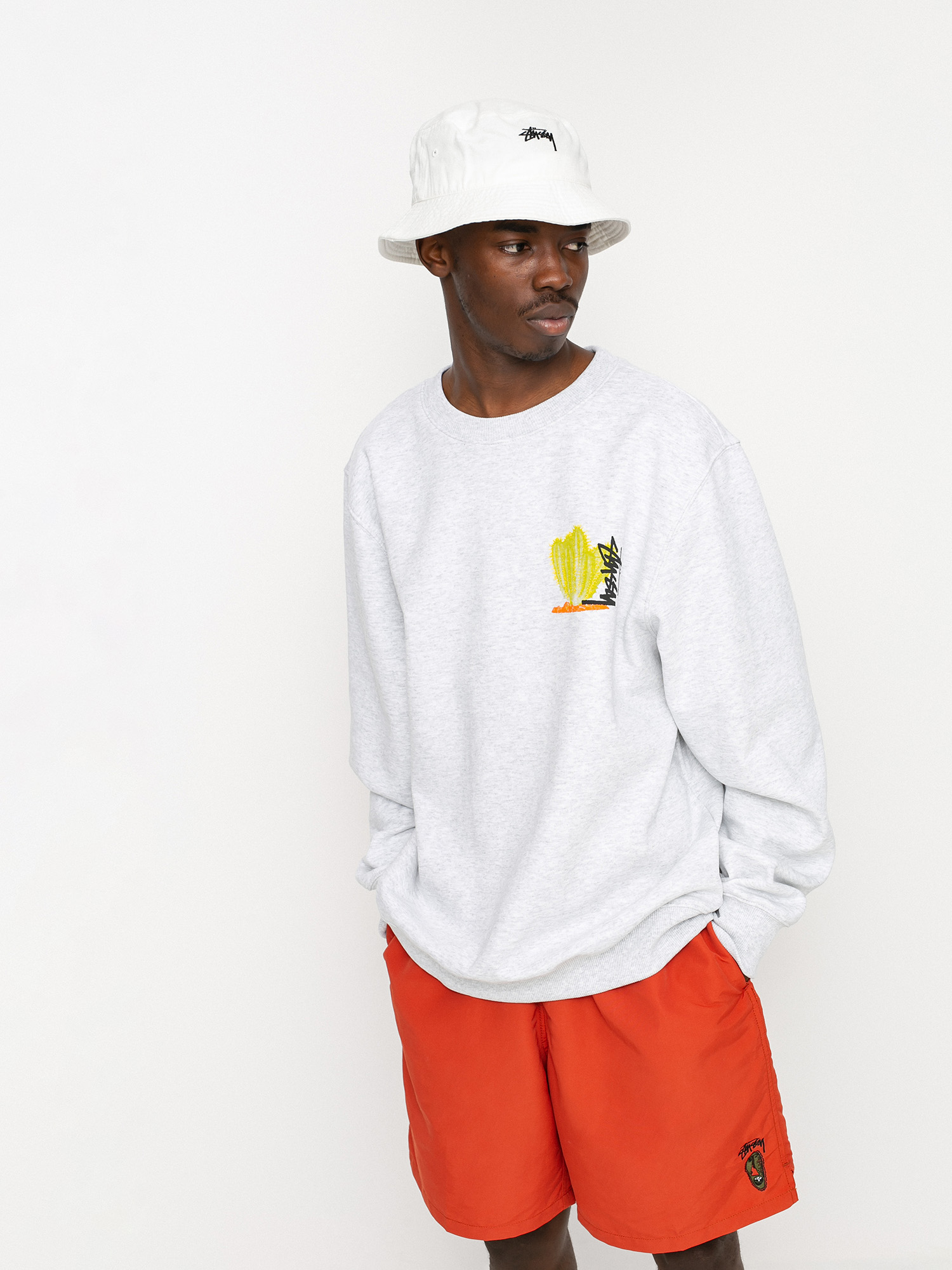 Bluza Stussy Desert Bloom Crew (ash heather)