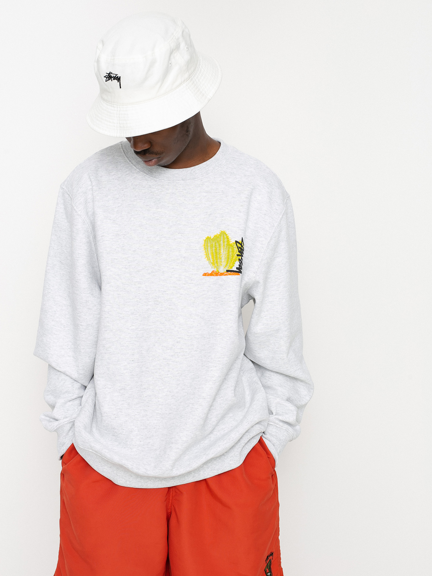 Bluza Stussy Desert Bloom Crew (ash heather)