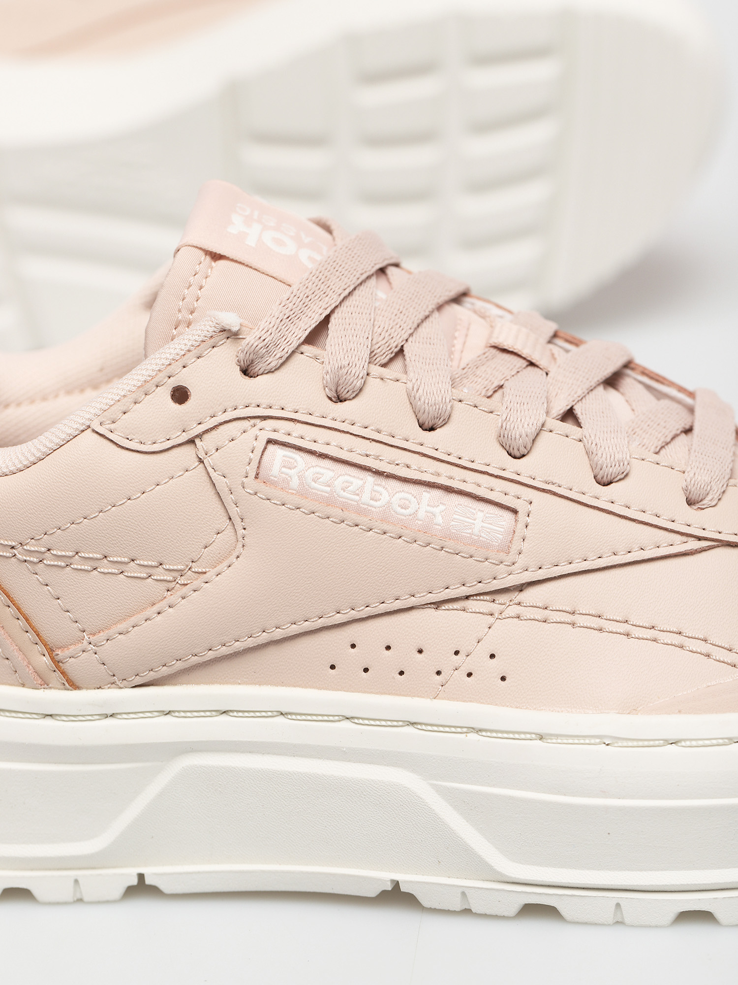 tan reebok club c double geo