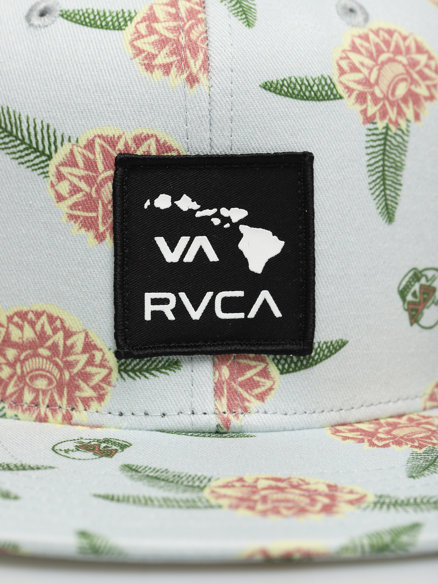 Czapka z daszkiem RVCA Luke P Floral Snapback (green tea)