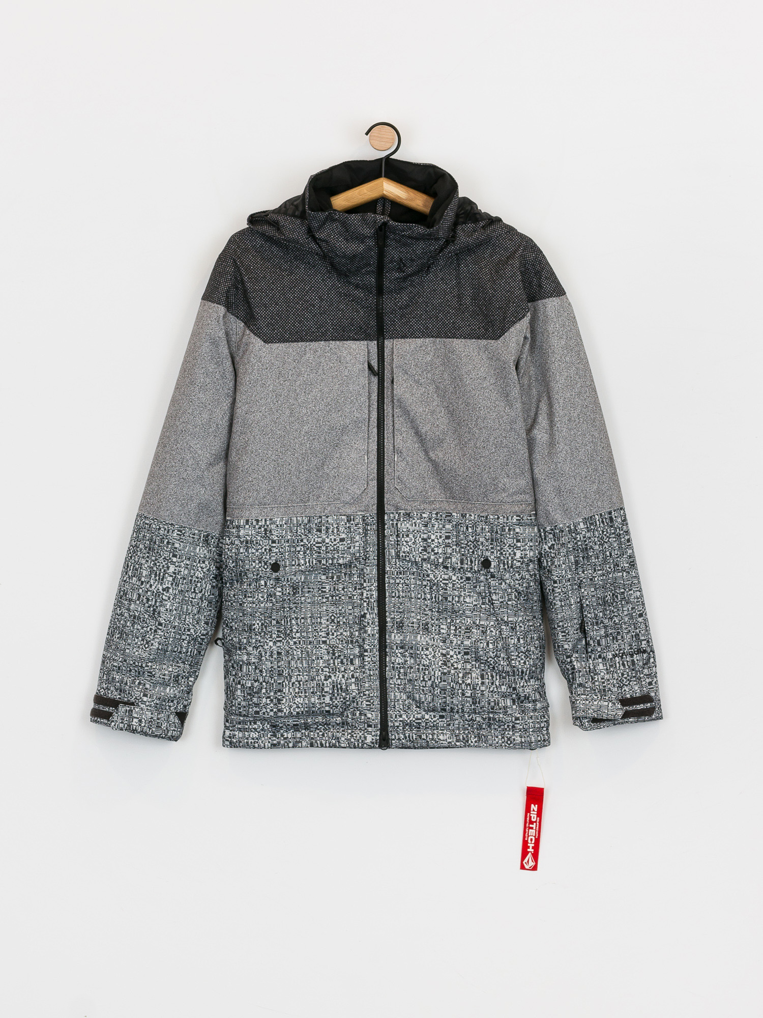 Męska Kurtka snowboardowa Volcom Tri Star Ins (black check)