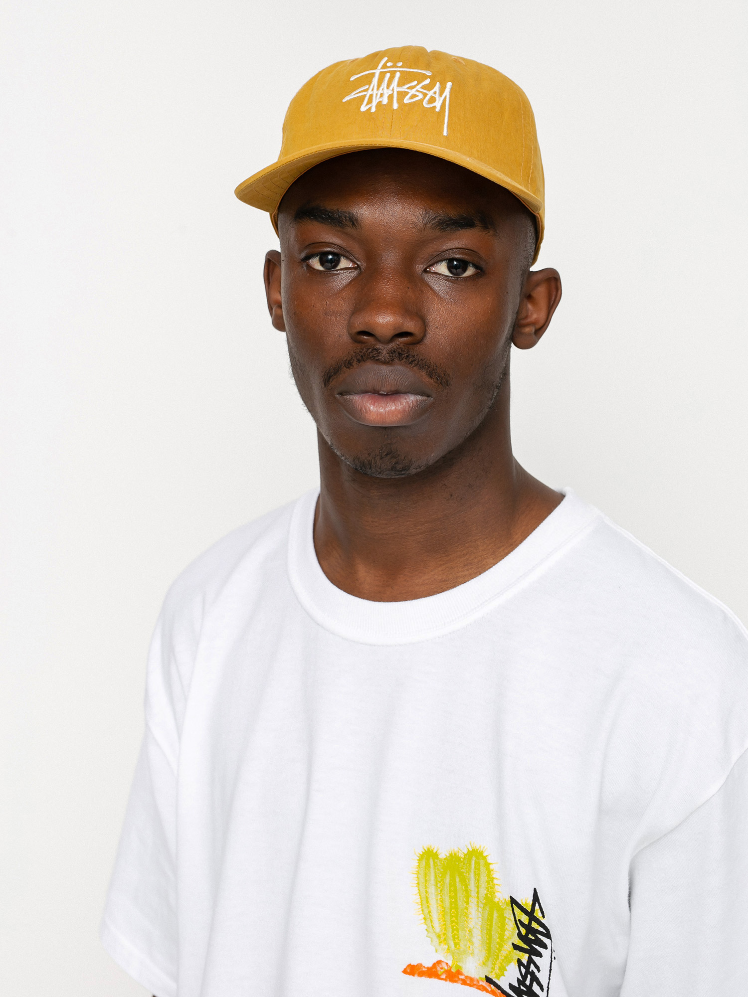 Czapka z daszkiem Stussy Bio Washed Big Logo Low Pro (gold)