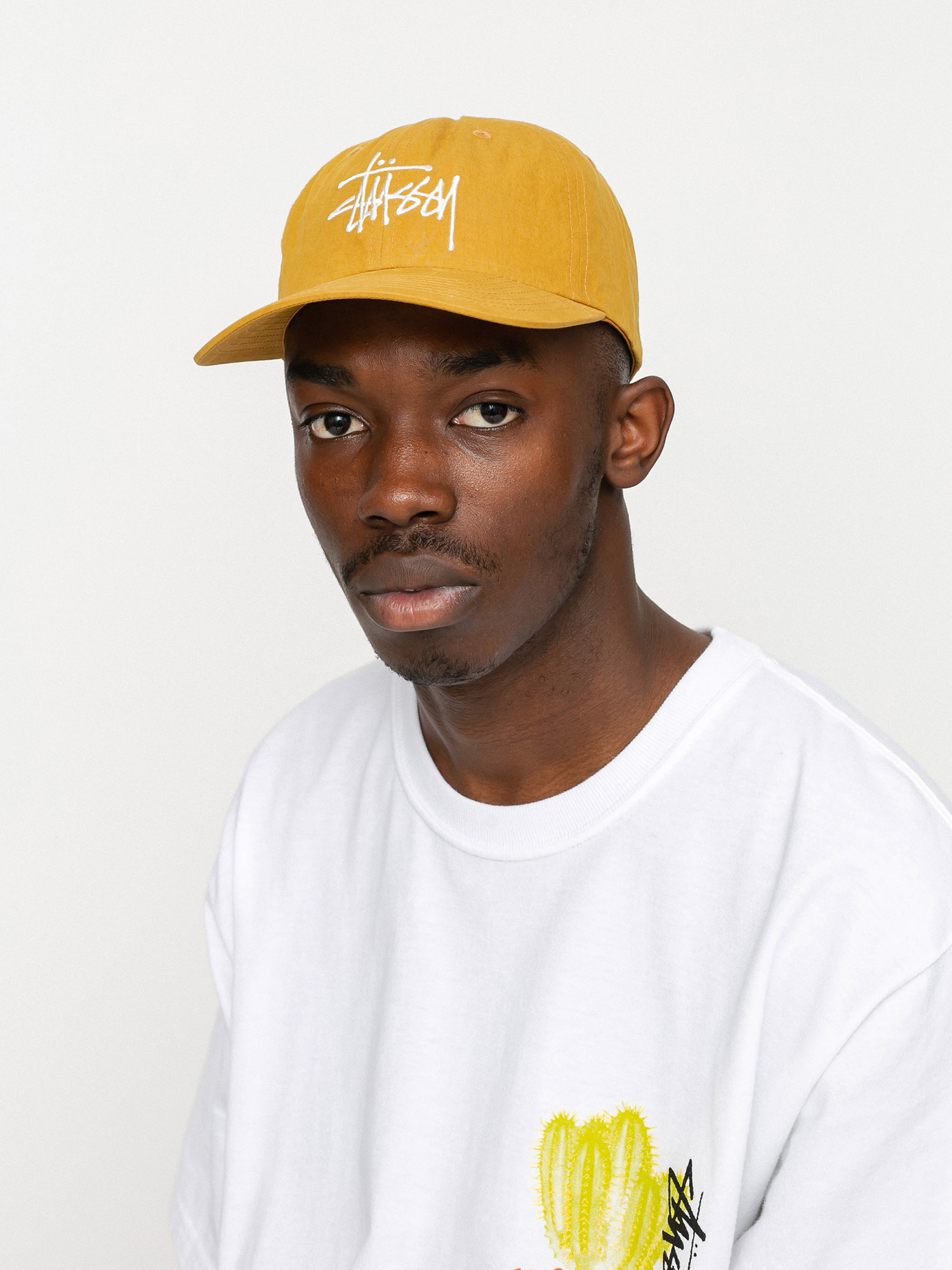 Czapka z daszkiem Stussy Bio Washed Big Logo Low Pro (gold)