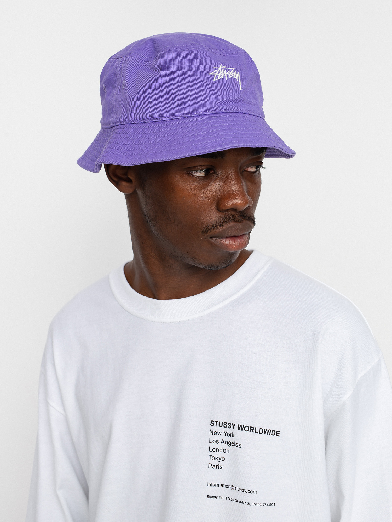 Kapelusz Stussy Stock Bucket (violet)