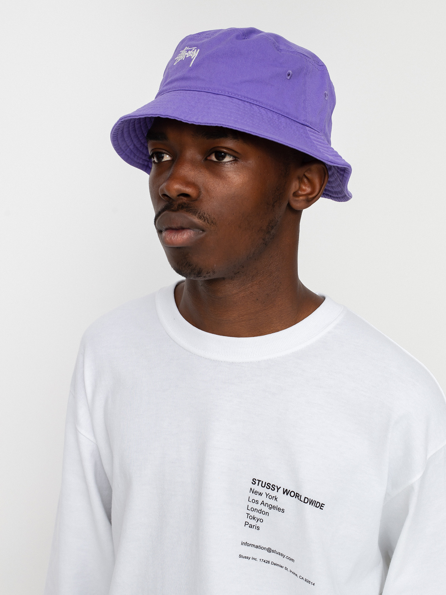 Kapelusz Stussy Stock Bucket (violet)