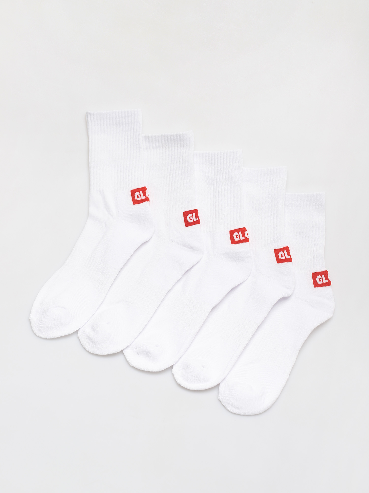Skarpetki Globe Minibar Crew 5 Pack (white)