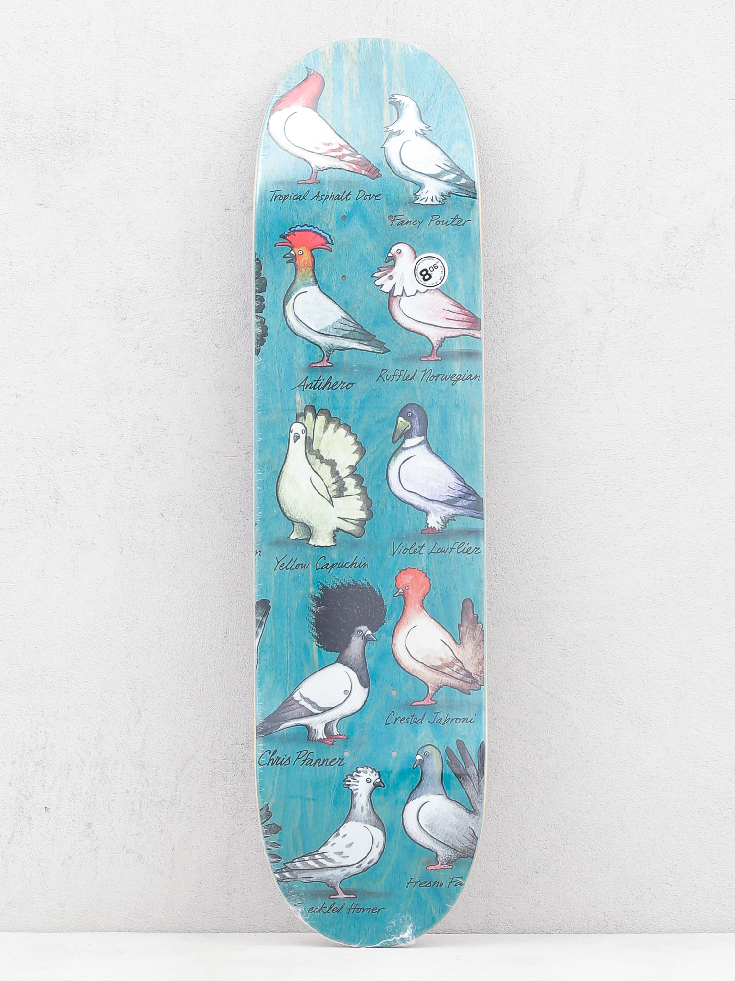 Deck Antihero Pfanner Show Pigeons (teal)