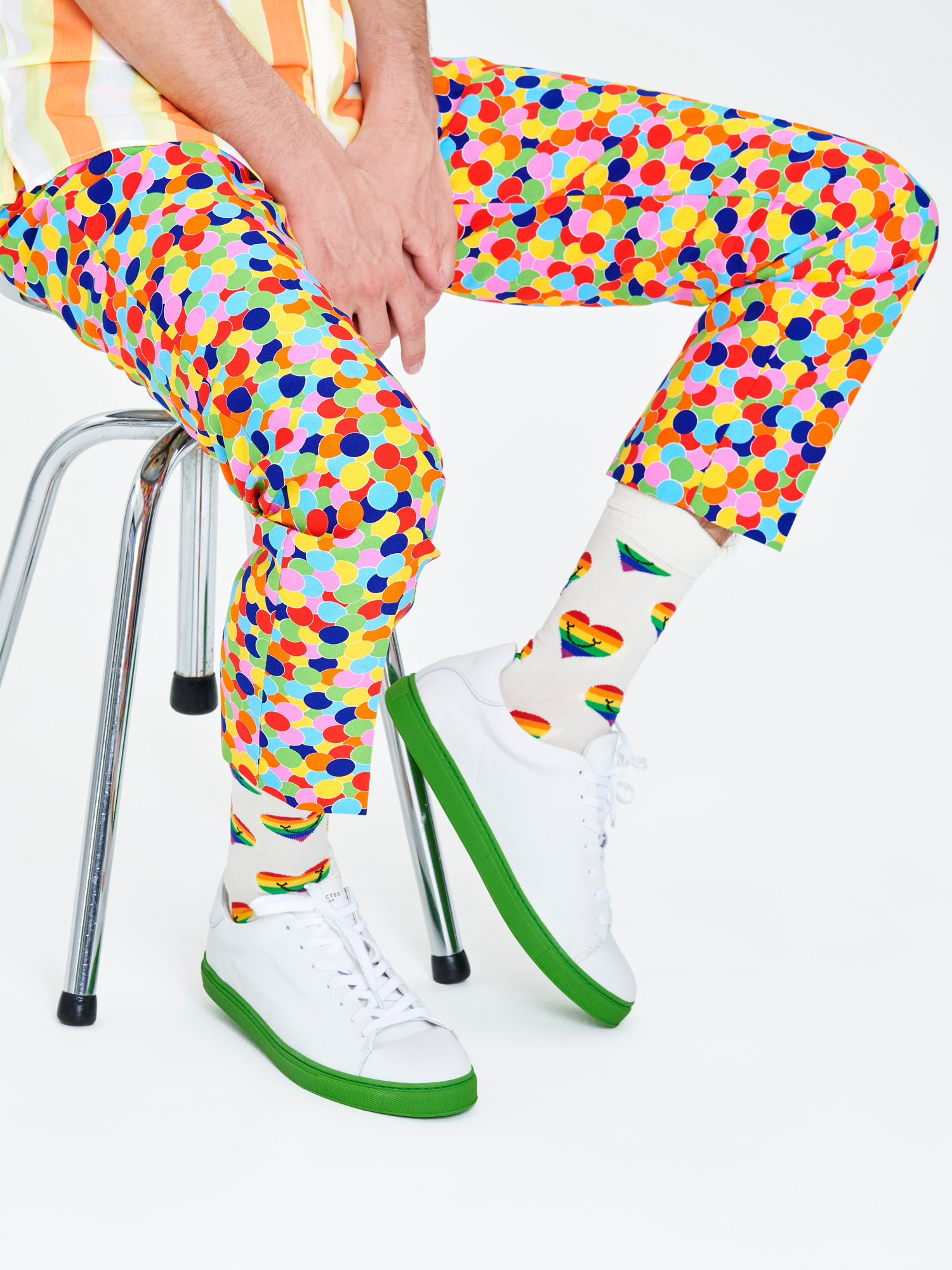 Skarpetki Happy Socks Pride Heart (white/multi)