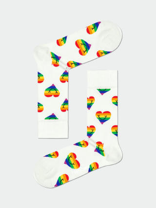 Skarpetki Happy Socks Pride Heart (white/multi)