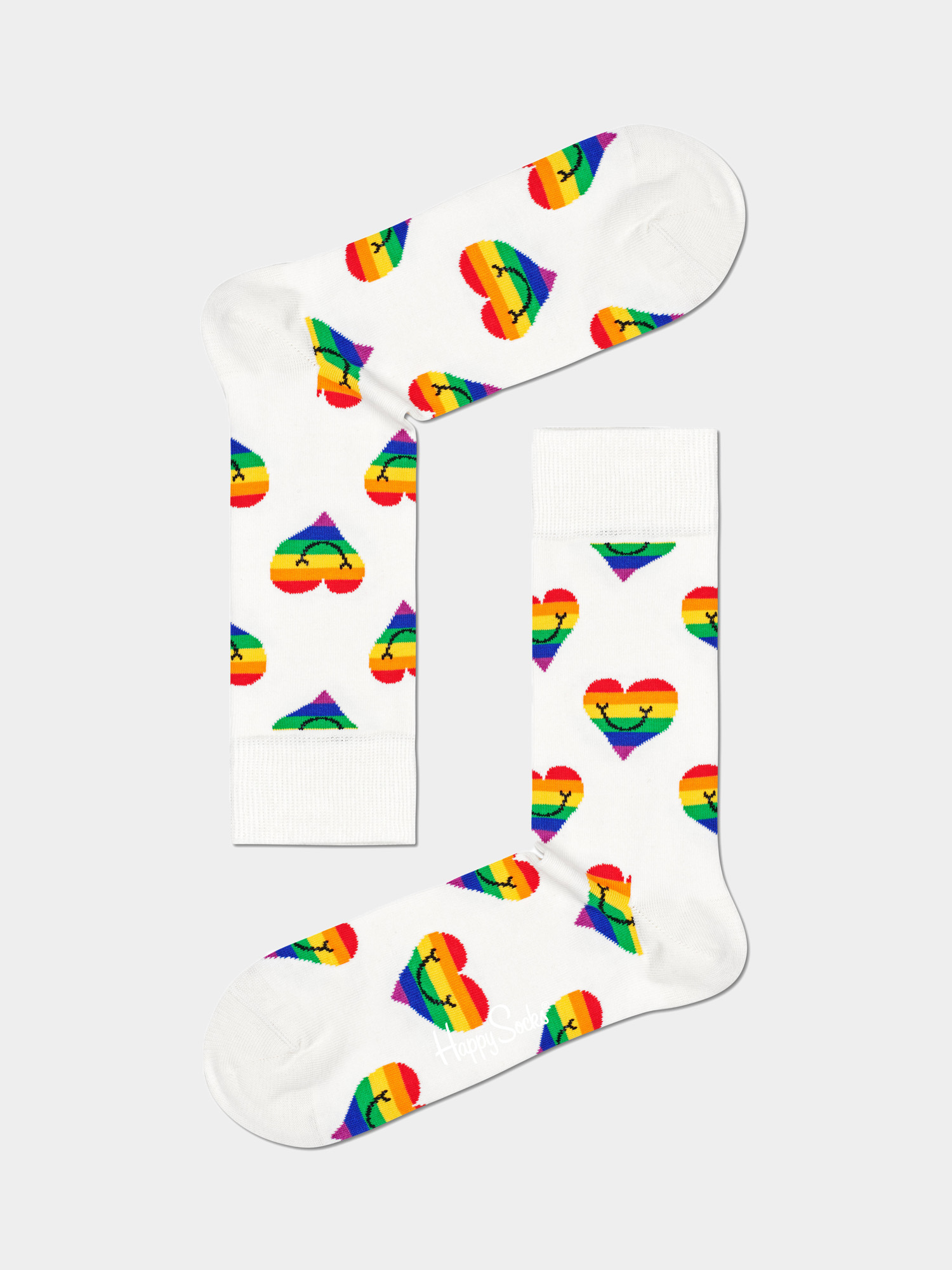 Skarpetki Happy Socks Pride Heart (white/multi)