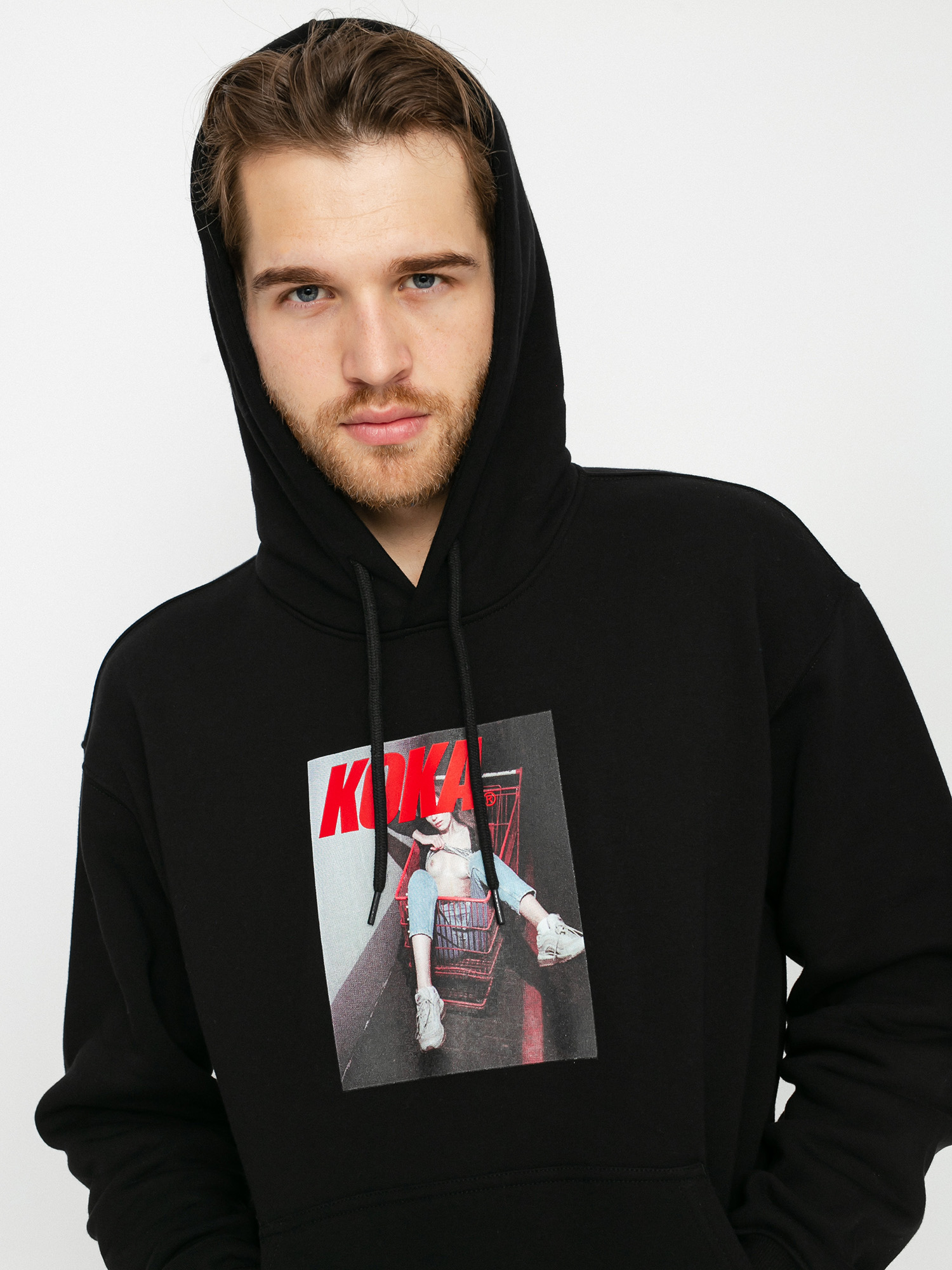 Bluza z kapturem Koka Shopping Mall HD (black)