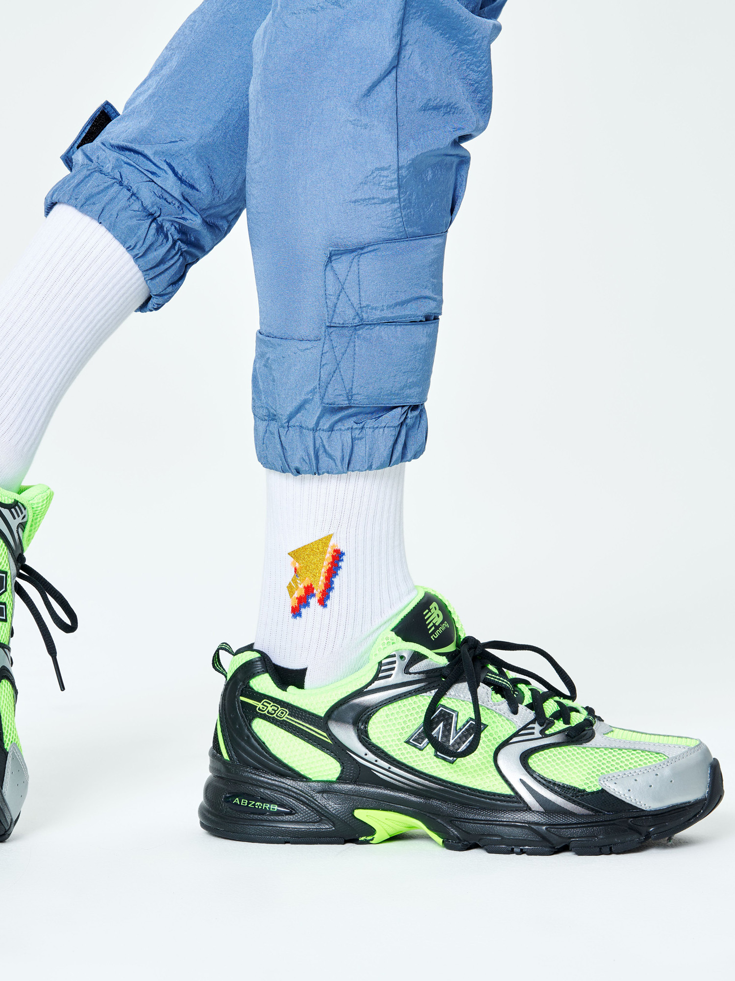 Skarpetki Happy Socks Arrow 3/4 Crew (white)