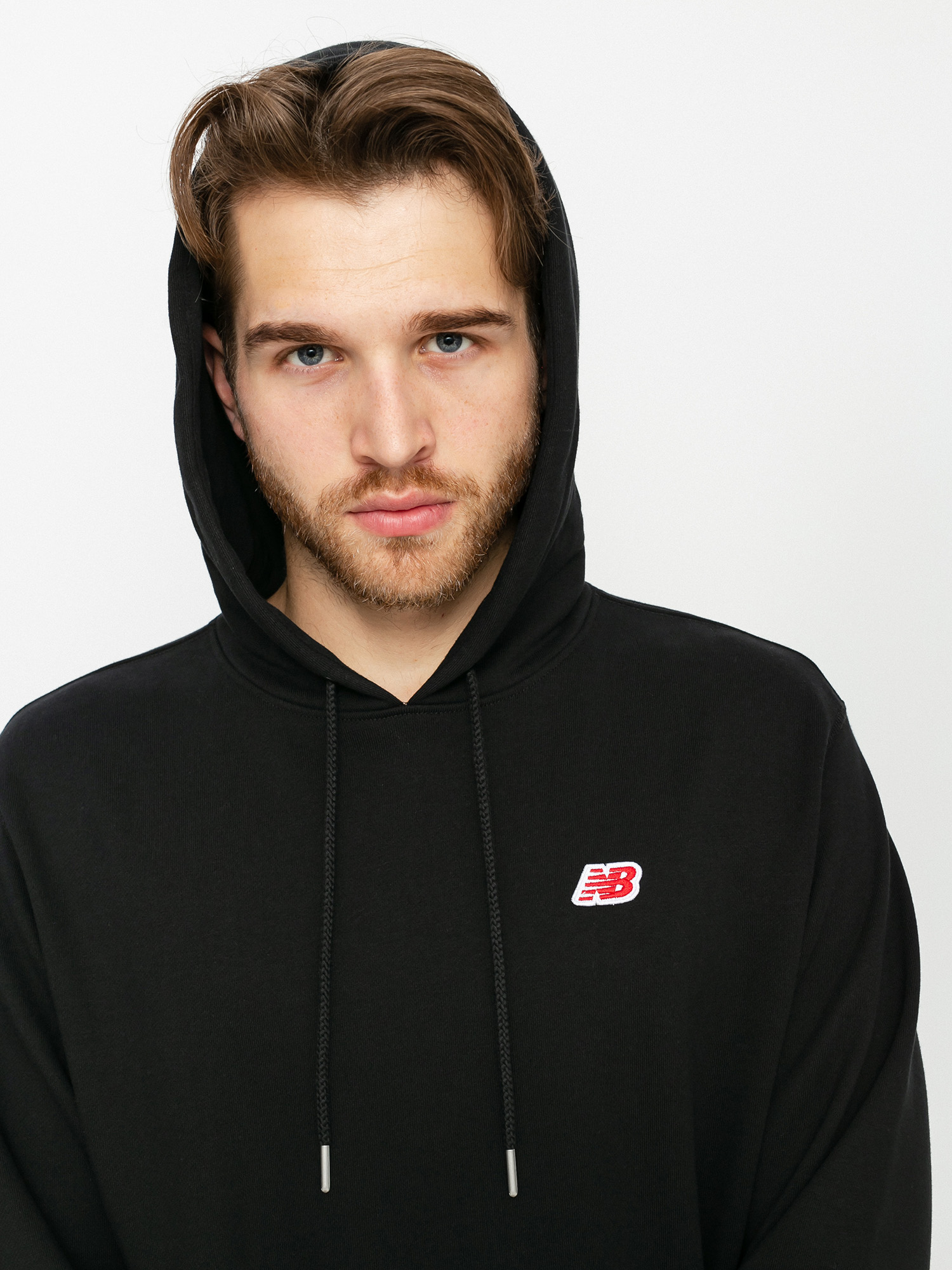 Bluza z kapturem New Balance Small Logo HD (black)