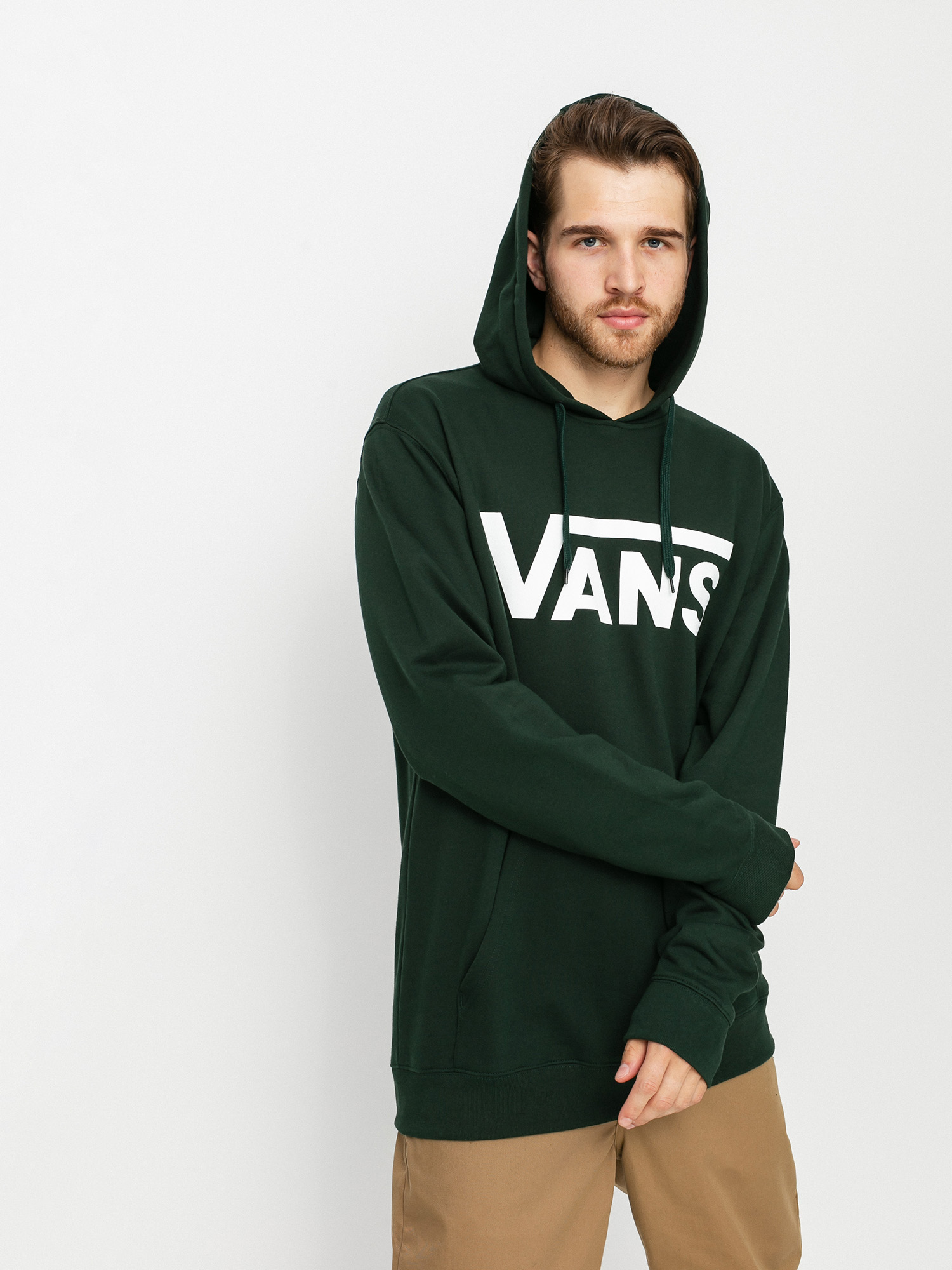 Bluza z kapturem Vans Classic II HD (scarab)