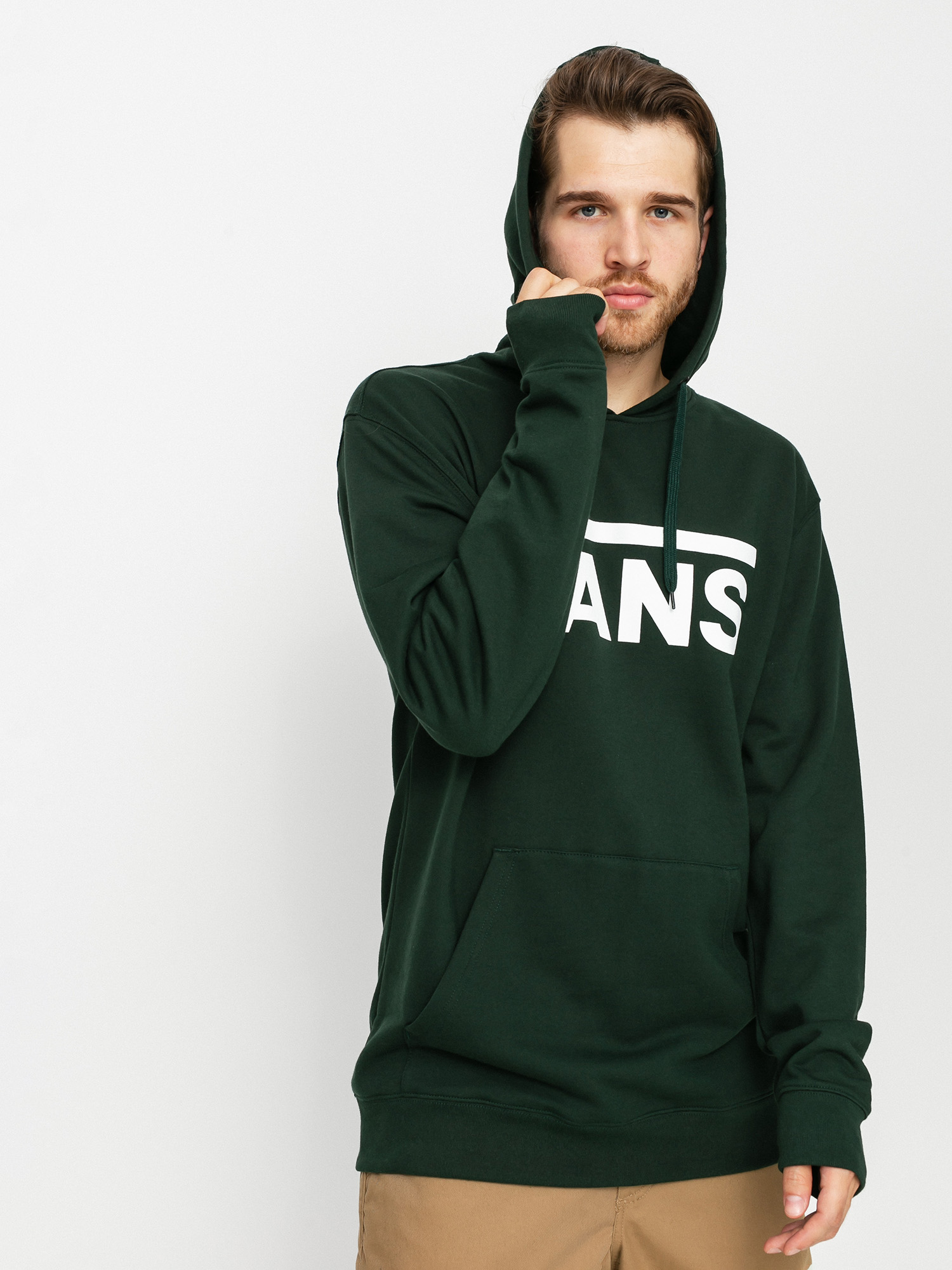 Bluza z kapturem Vans Classic II HD (scarab)