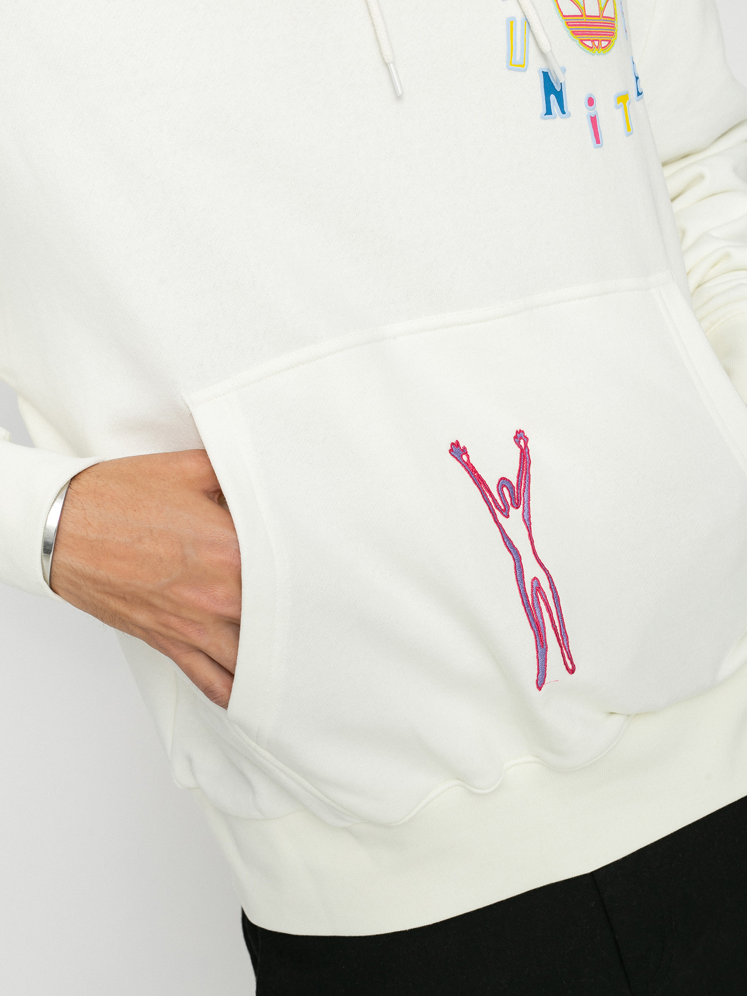 Bluza z kapturem adidas Originals Love Unites HD (owhite/multco)