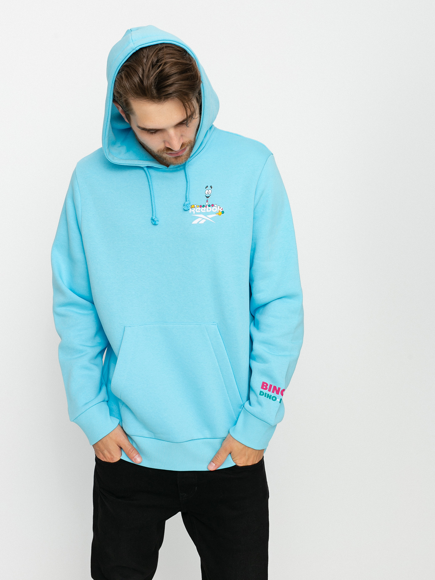 Bluza z kapturem Reebok X Jurassic Park Graphic HD (dgtblu)