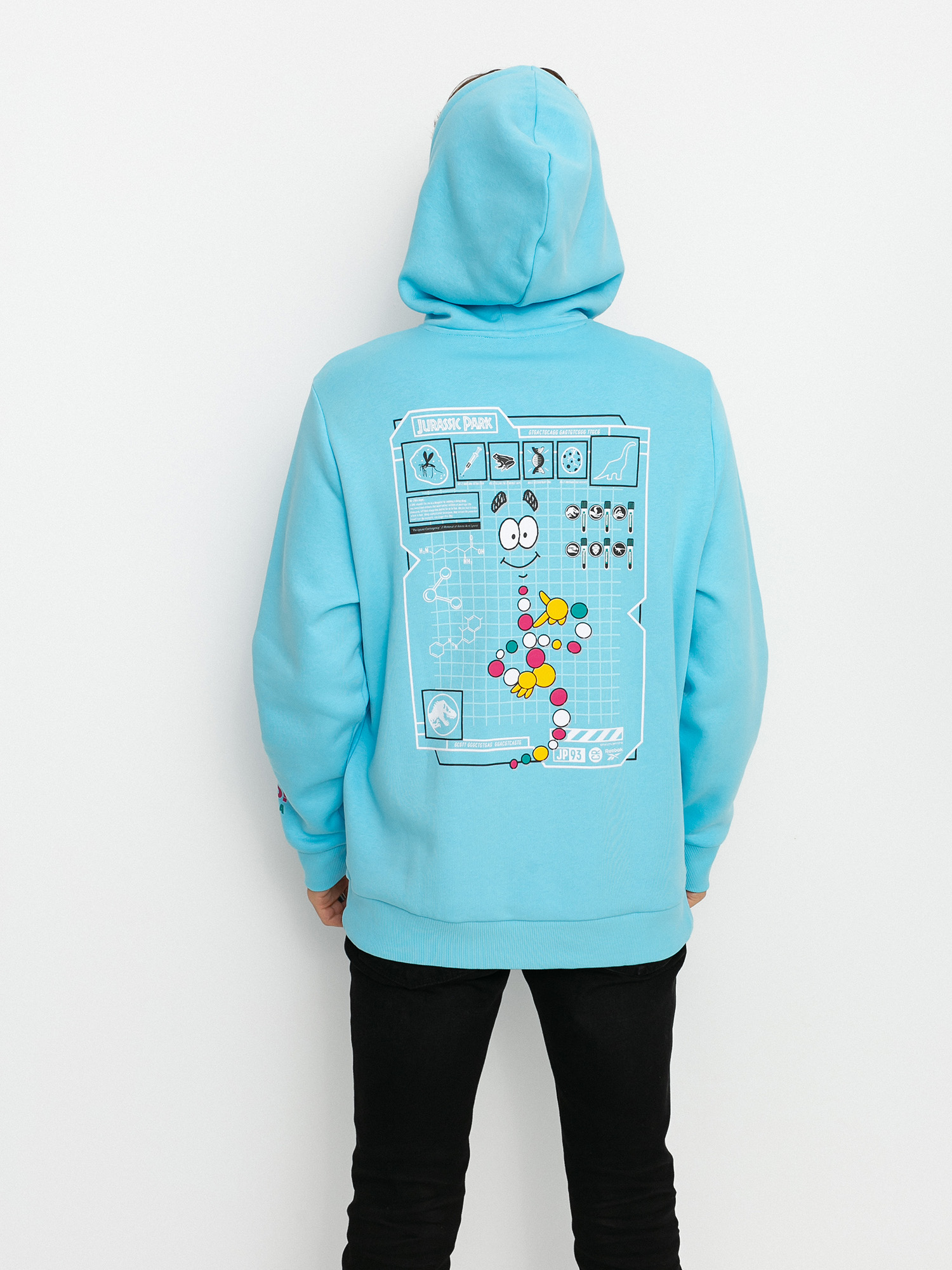 Bluza z kapturem Reebok X Jurassic Park Graphic HD (dgtblu)