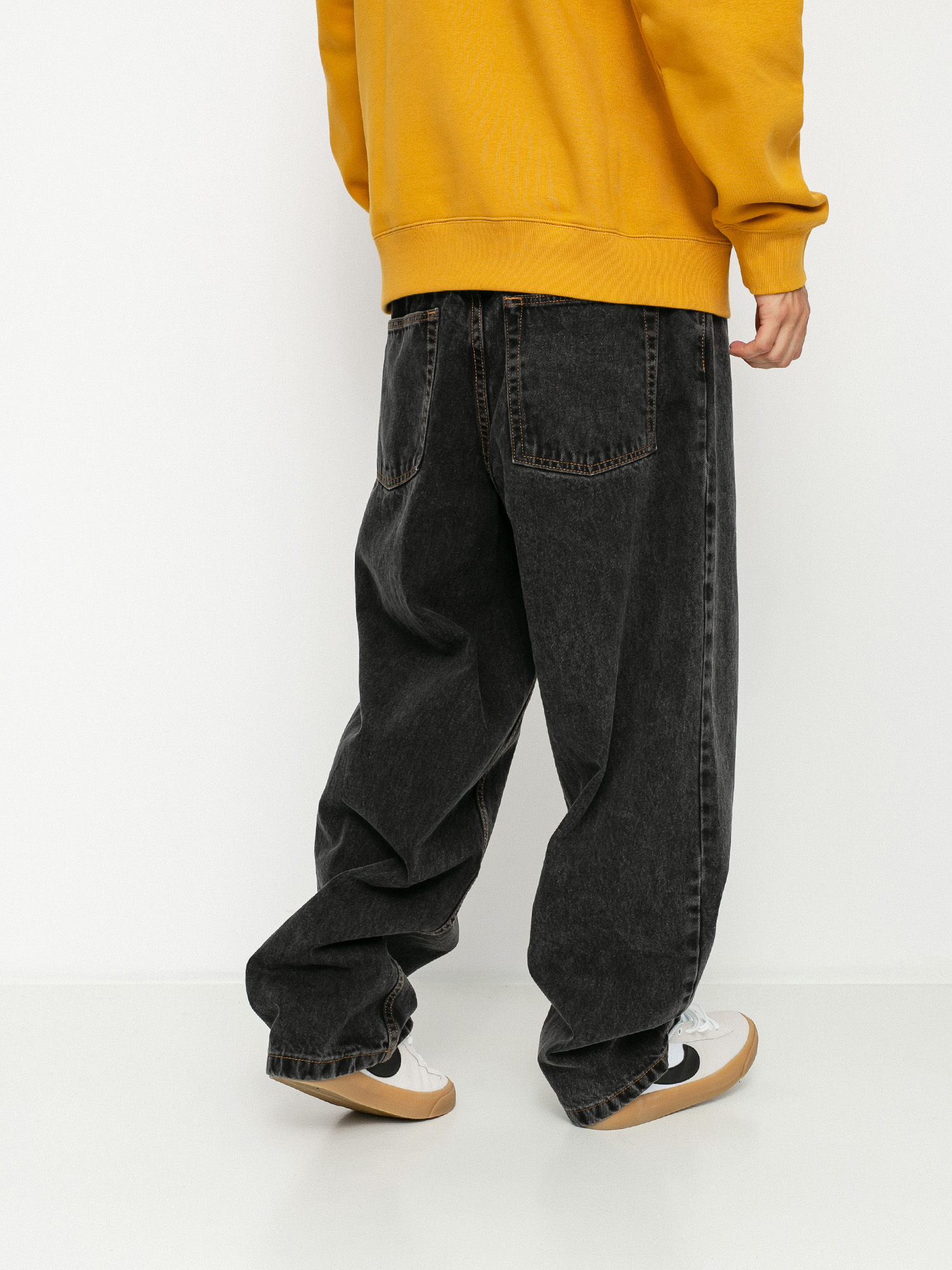 POLAR SKATE BIG BOY JEANS BLACK M ポーラー POLAR KNEE BIG BOY WORK JEANS / SILVER BLACK (ポーラー