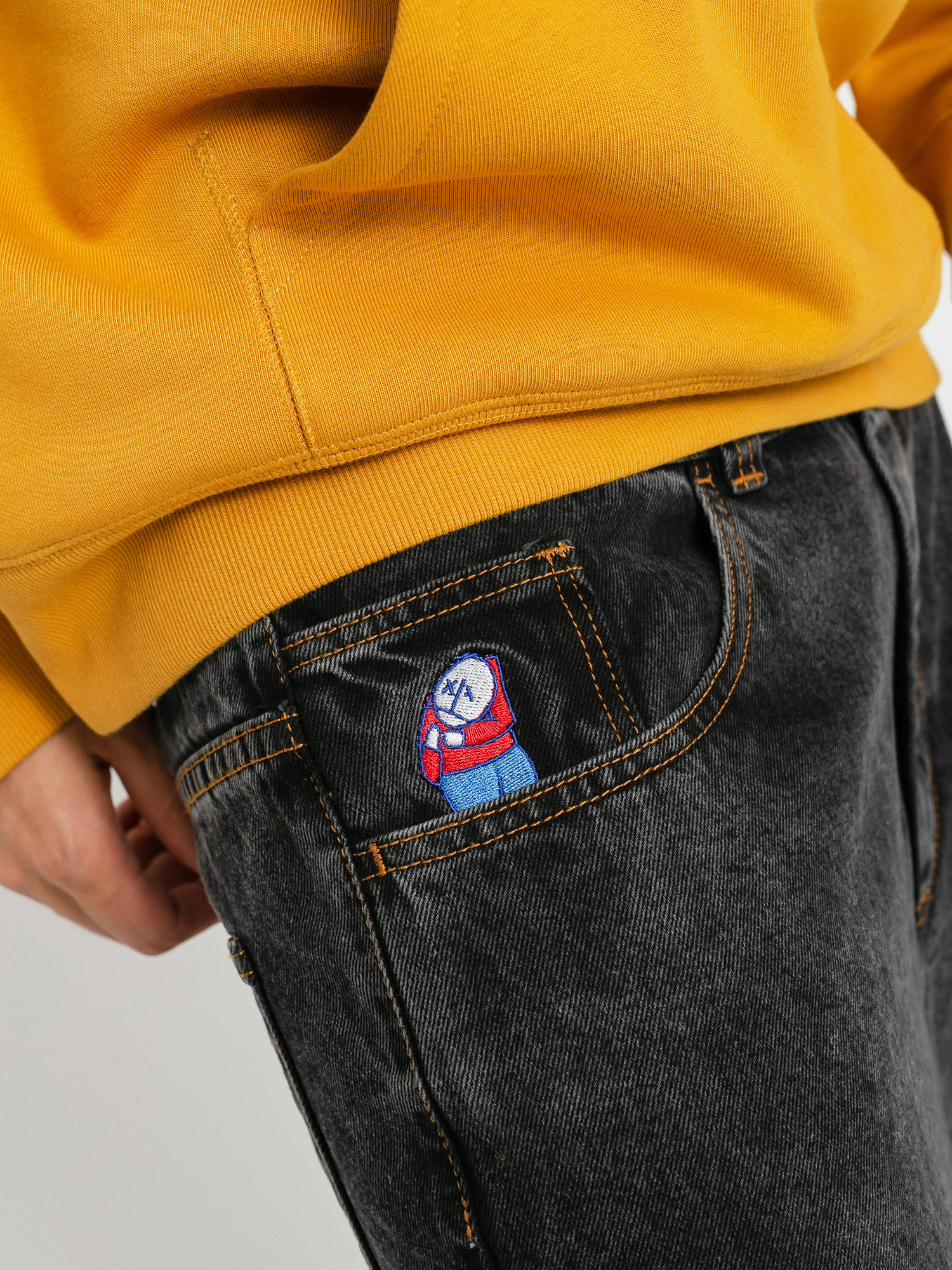 Spodnie Polar Skate Big Boy Jeans (washed black)