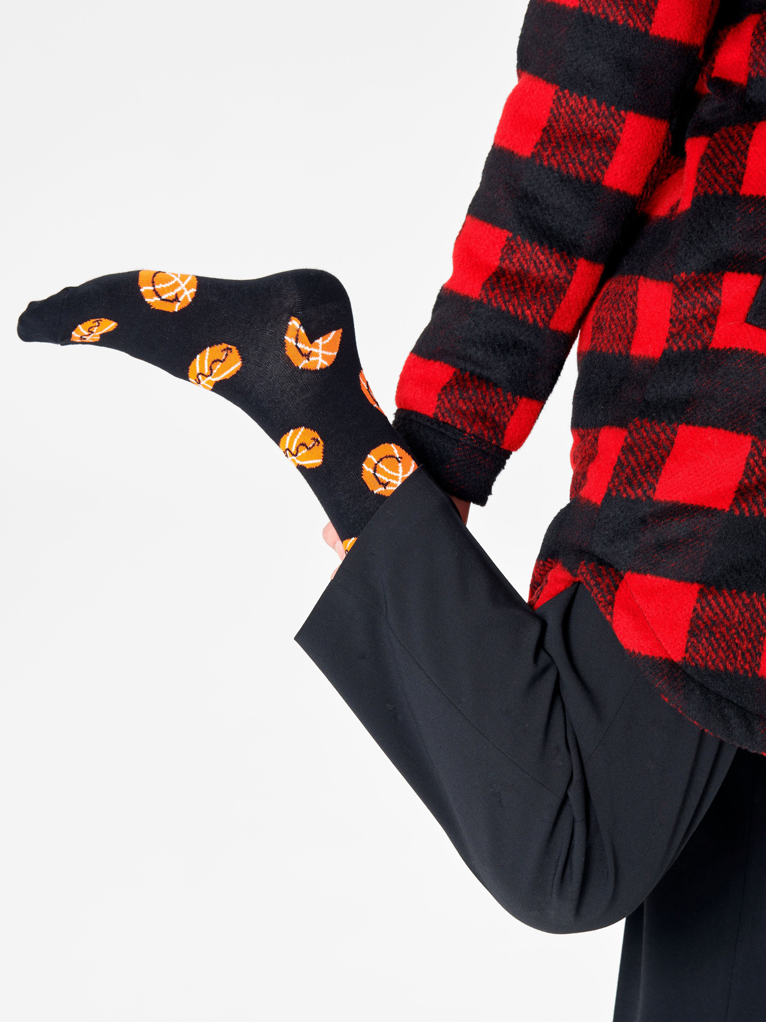 Skarpetki Happy Socks Balls (black/orange)