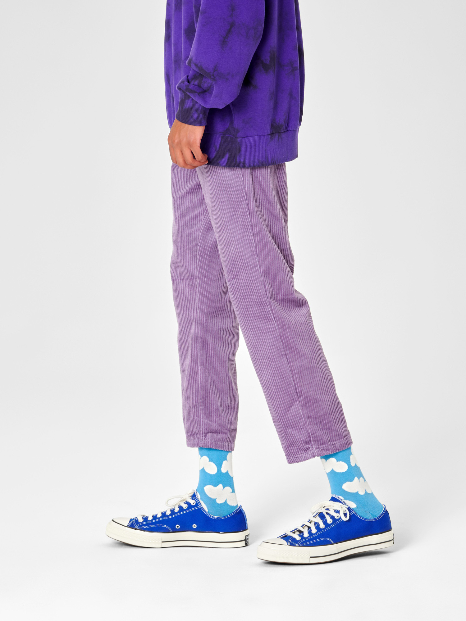 Skarpetki Happy Socks Cloudy (blue/white)