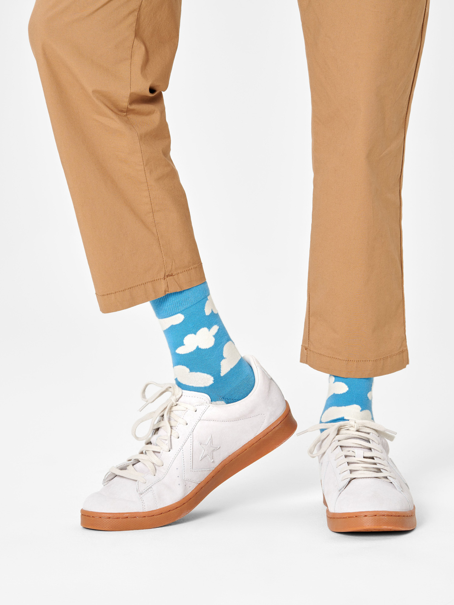 Skarpetki Happy Socks Cloudy Half Crew (blue/white)