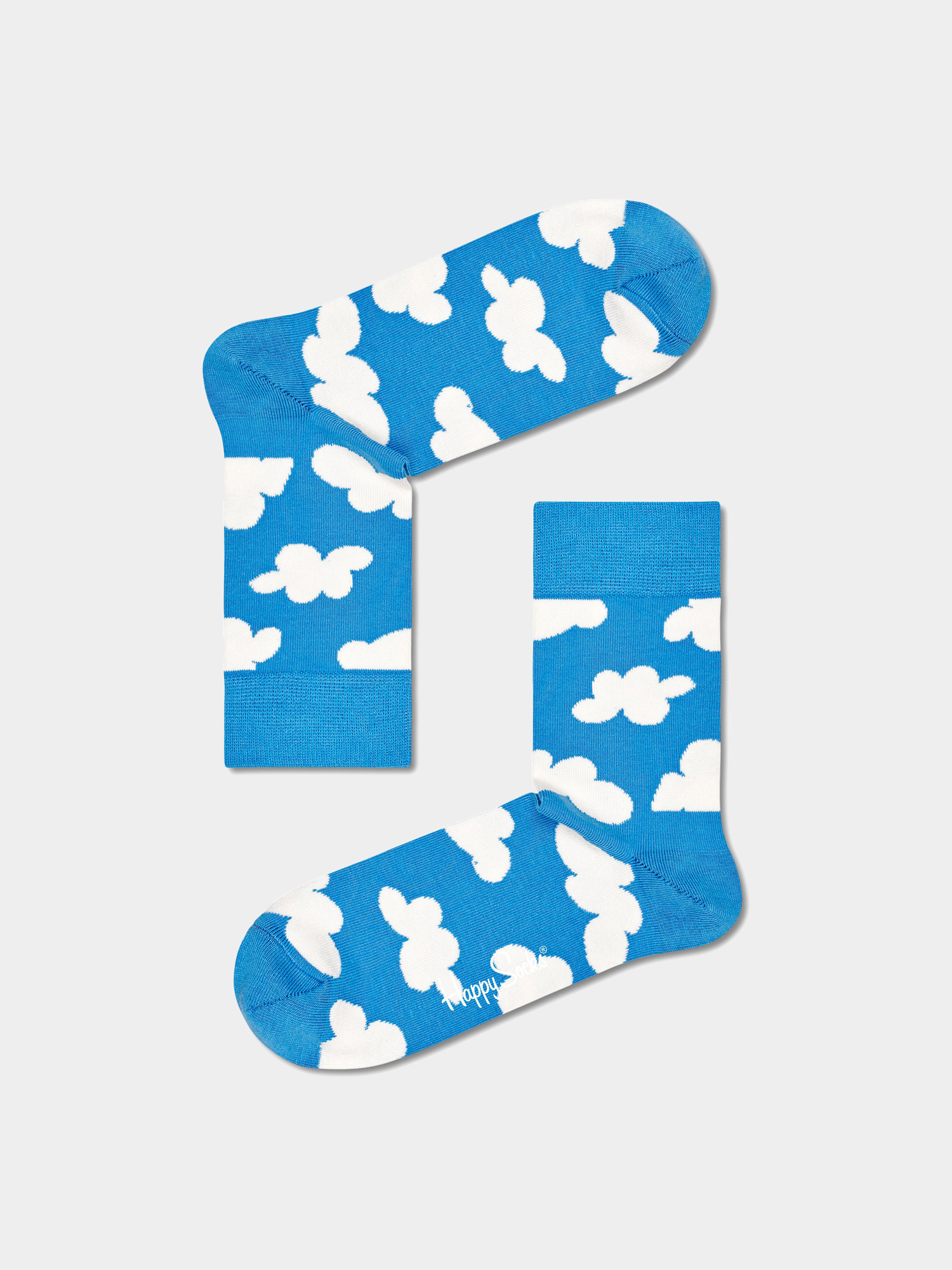 Skarpetki Happy Socks Cloudy Half Crew (blue/white)