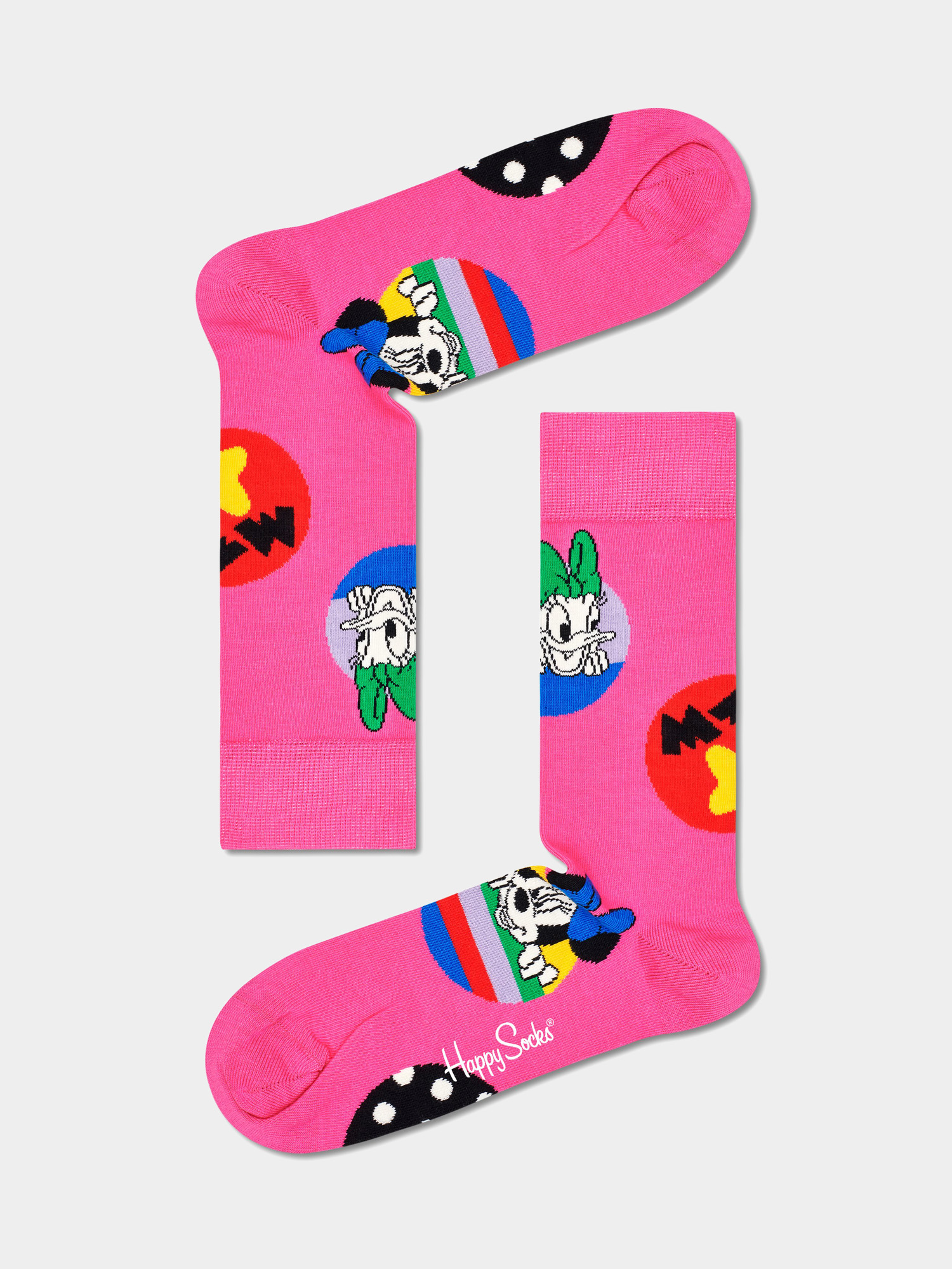 Skarpetki Happy Socks X Disney Daisy&Minnie Dot (pink)