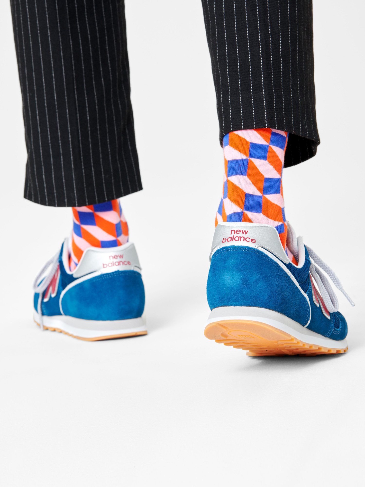 Skarpetki Happy Socks Filled Optic (blue/red)