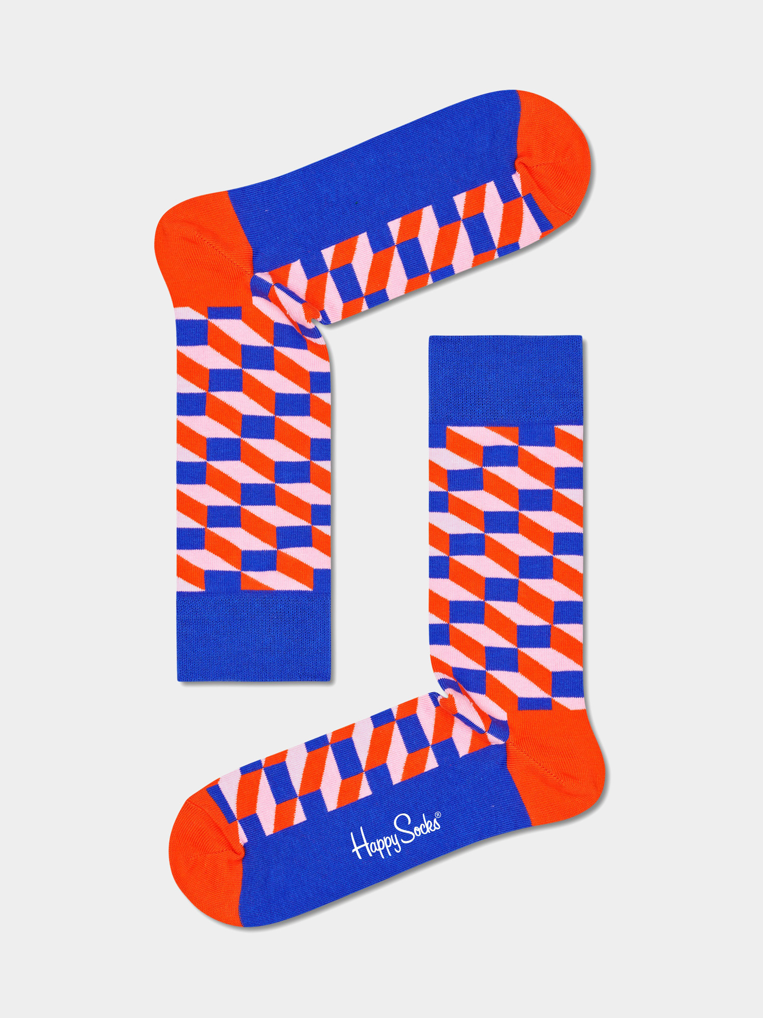 Skarpetki Happy Socks Filled Optic (blue/red)