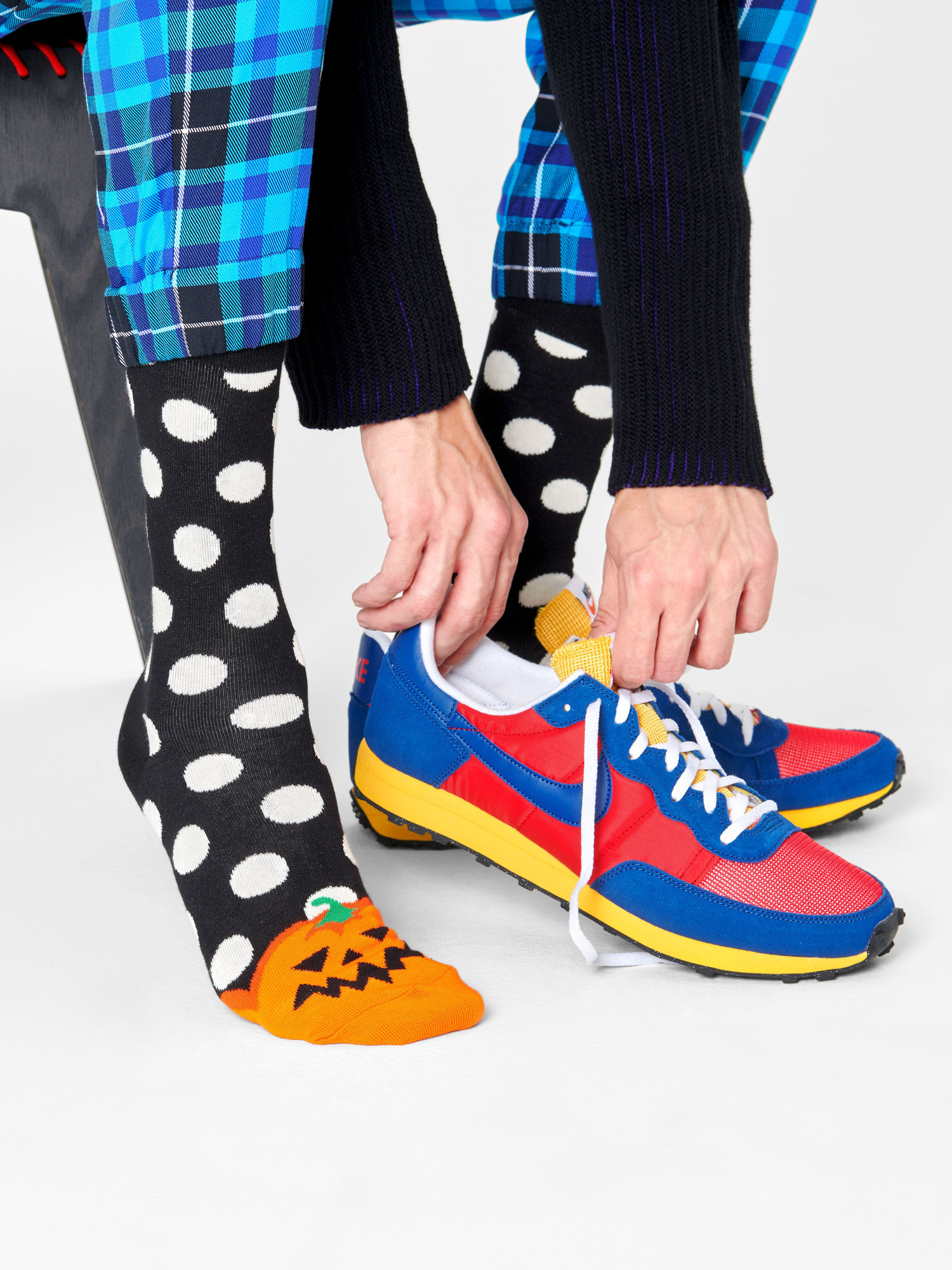 Skarpetki Happy Socks Halloween Pumpkin (black/orange)