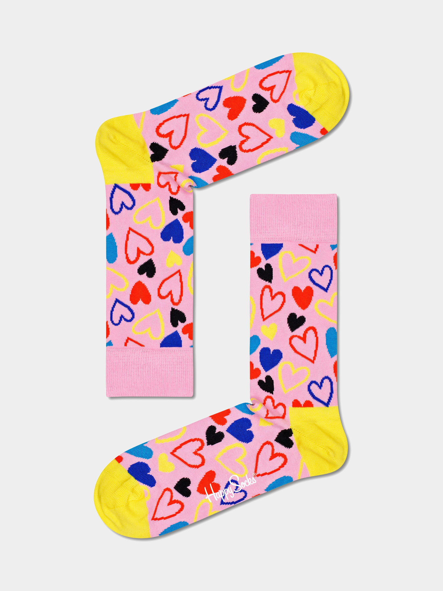 Skarpetki Happy Socks I Heart U (pink/yellow)