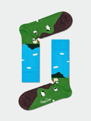 Skarpetki Happy Socks Little House On The Moorland (blue/green)