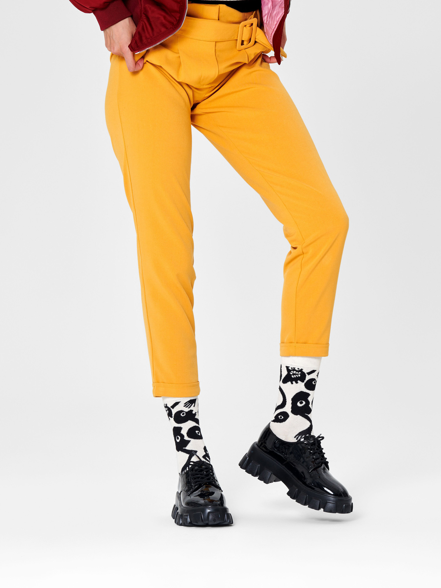 Skarpetki Happy Socks Nightmare (white/black)