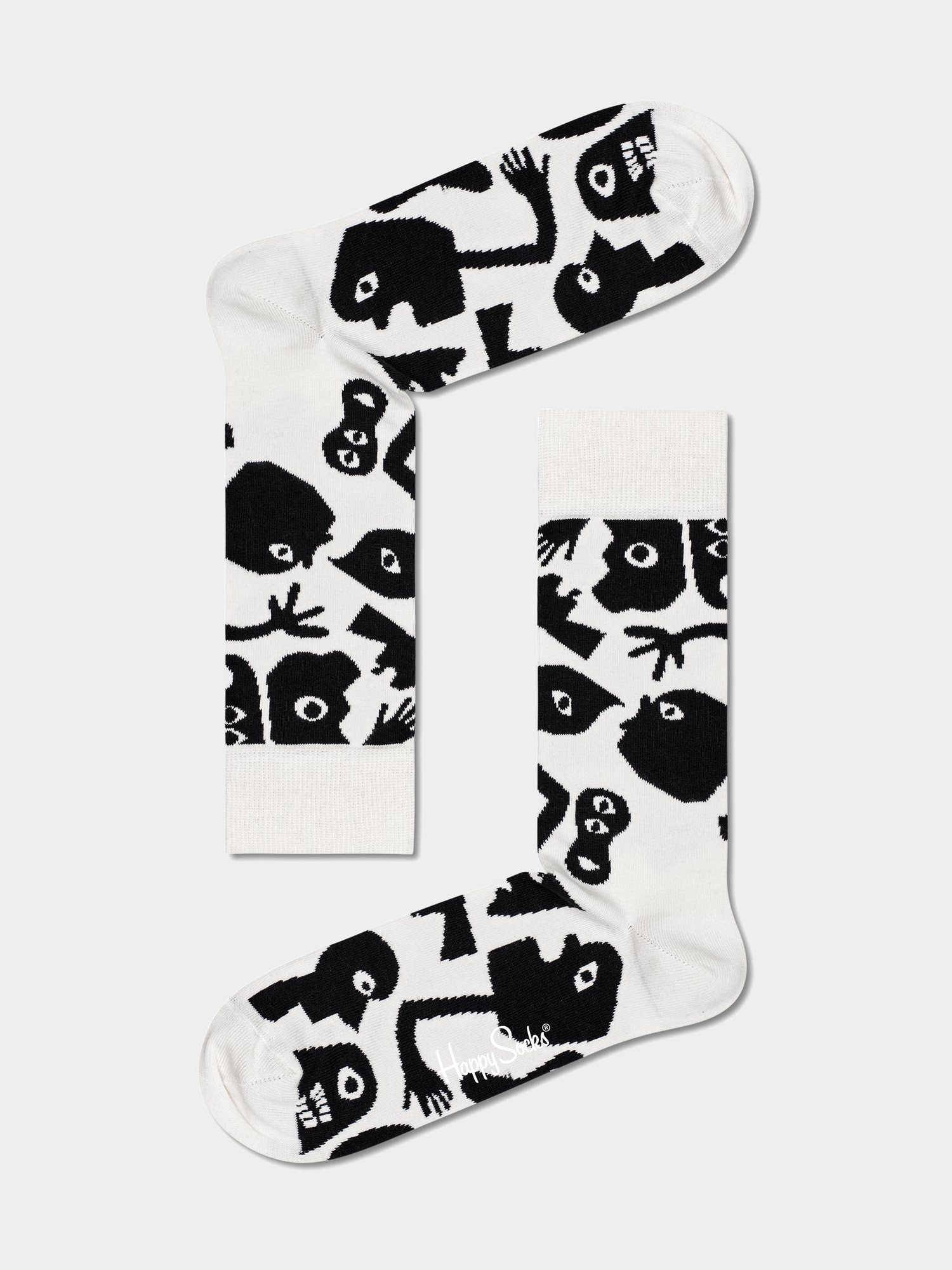 Skarpetki Happy Socks Nightmare (white/black)