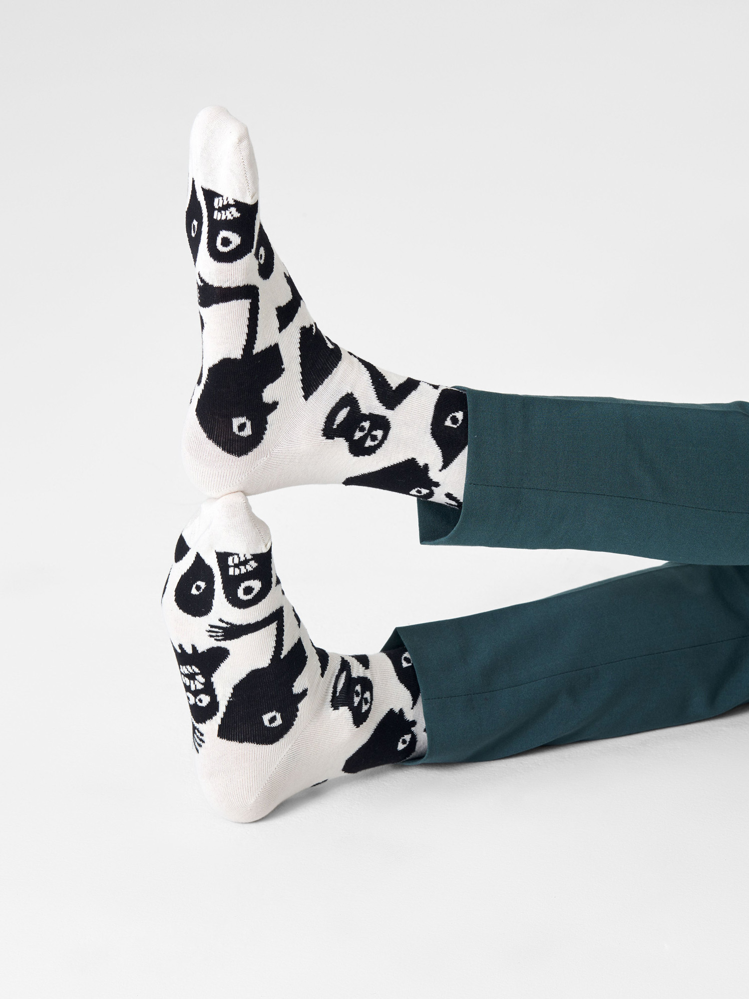 Skarpetki Happy Socks Nightmare (white/black)