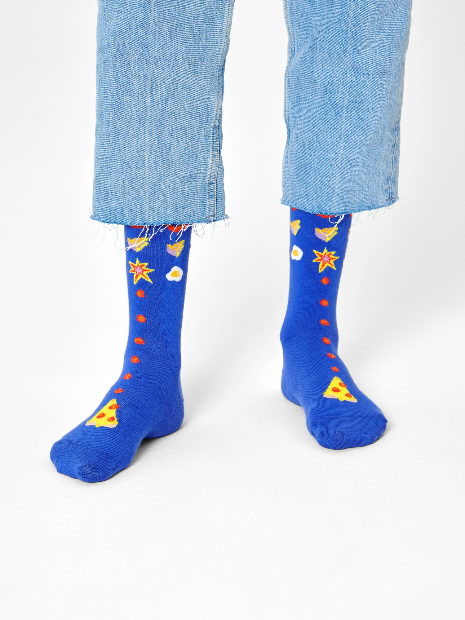Skarpetki Happy Socks Pizza Invaders (blue)