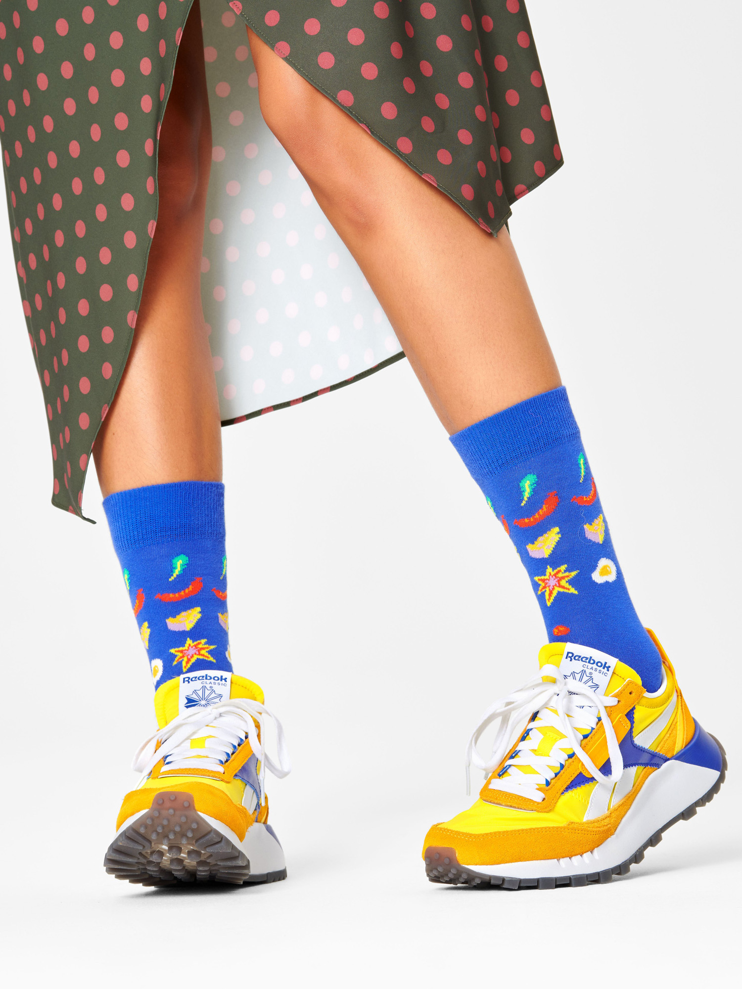 Skarpetki Happy Socks Pizza Invaders (blue)