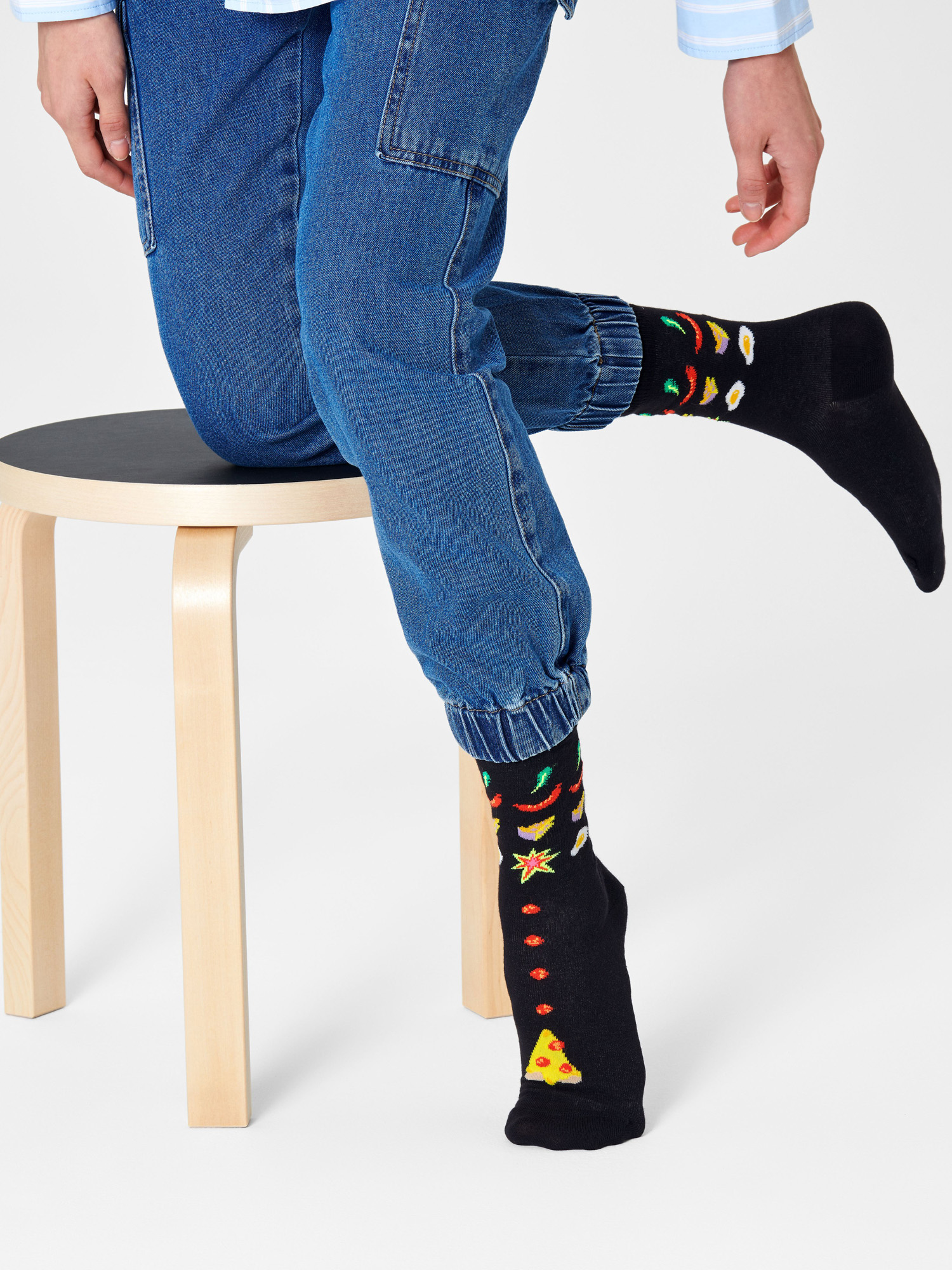 Skarpetki Happy Socks Pizza Invaders (black)