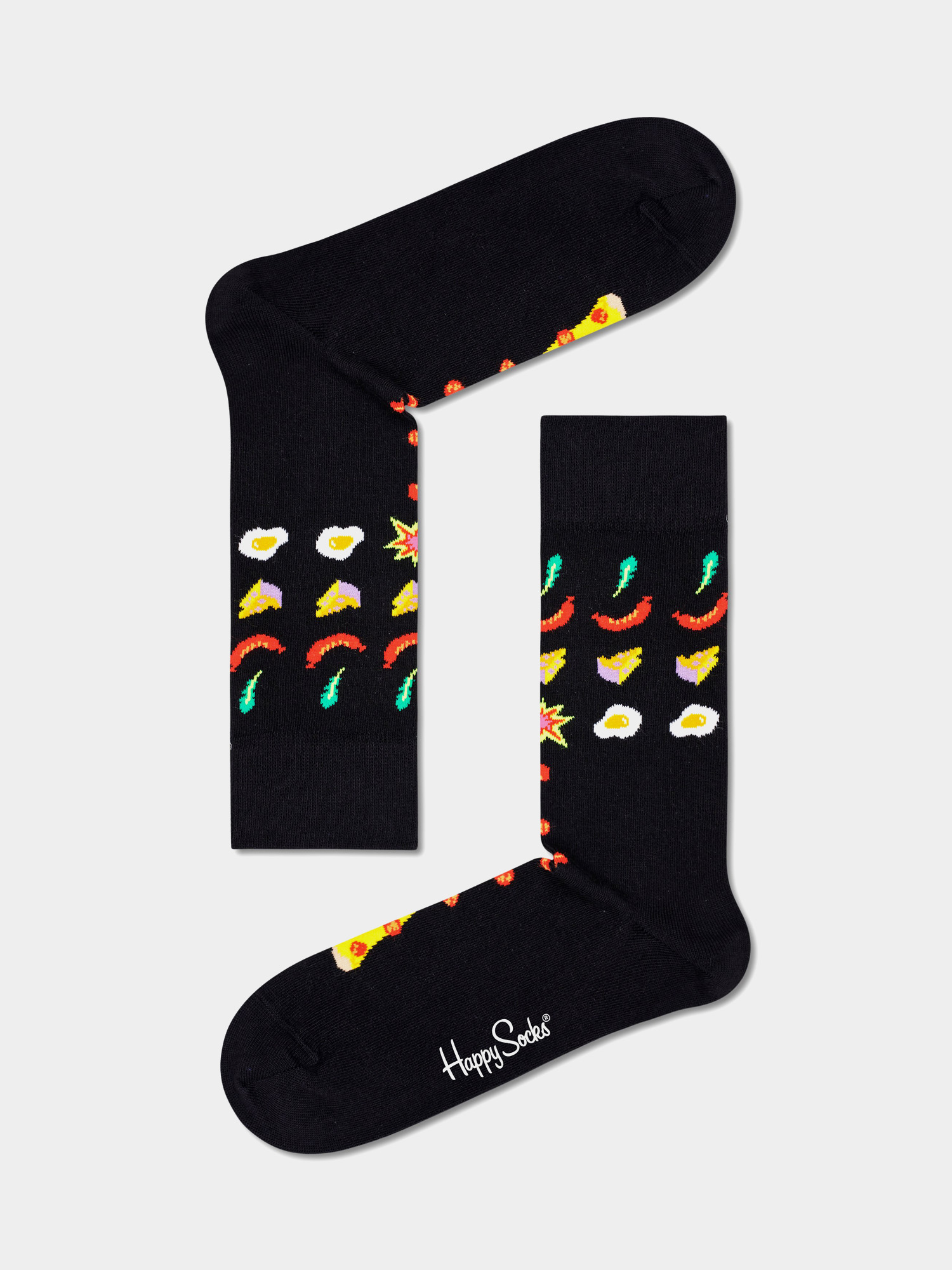 Skarpetki Happy Socks Pizza Invaders (black)